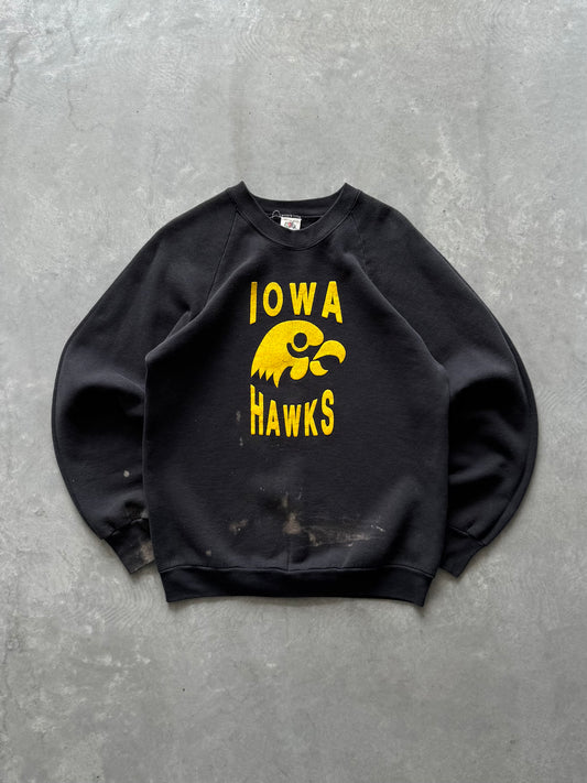 Vintage 1980s Iowa Hawks Sweatshirt - L