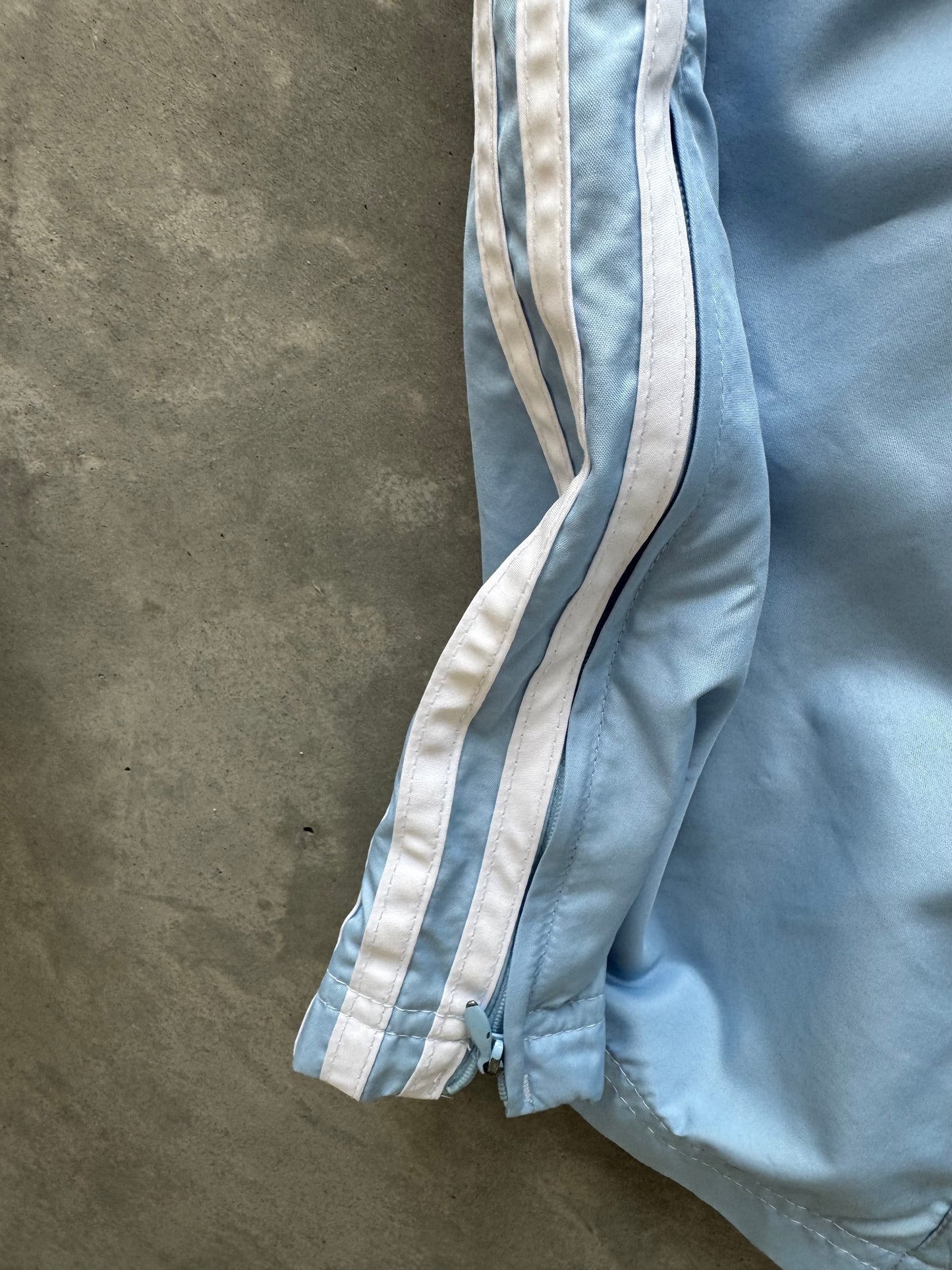 Vintage Baby Blue Adidas Track Pants - M