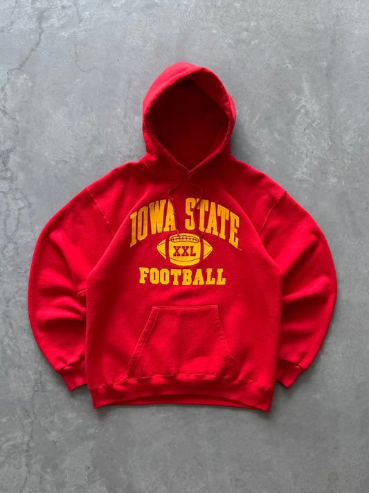 Vintage 90s Iowa State Football Hoodie - L