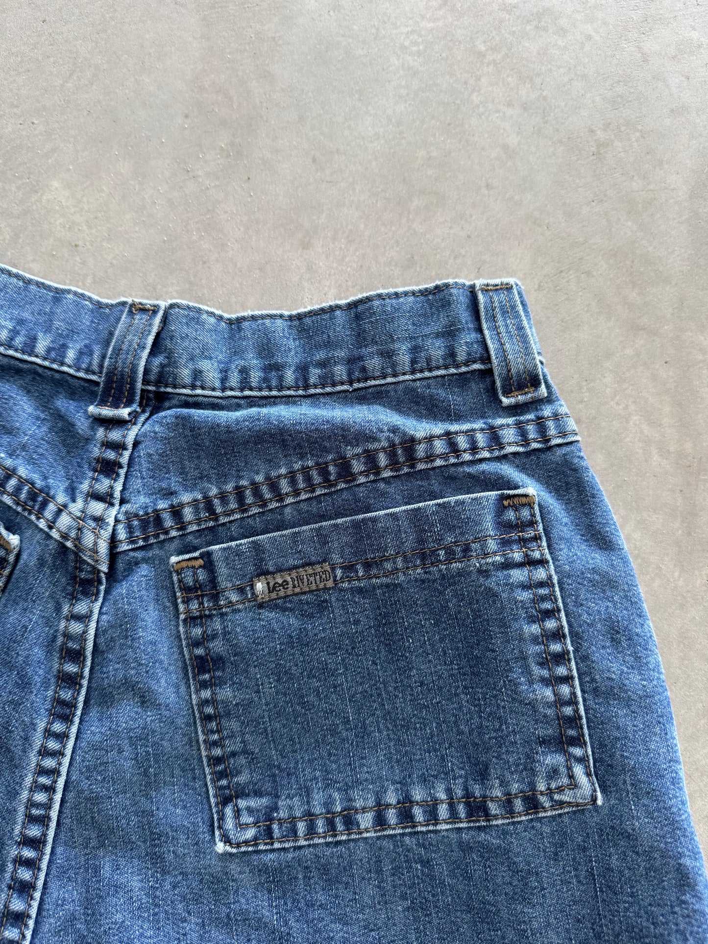Vintage Riveted Lee Denim Shorts - 27x4.5