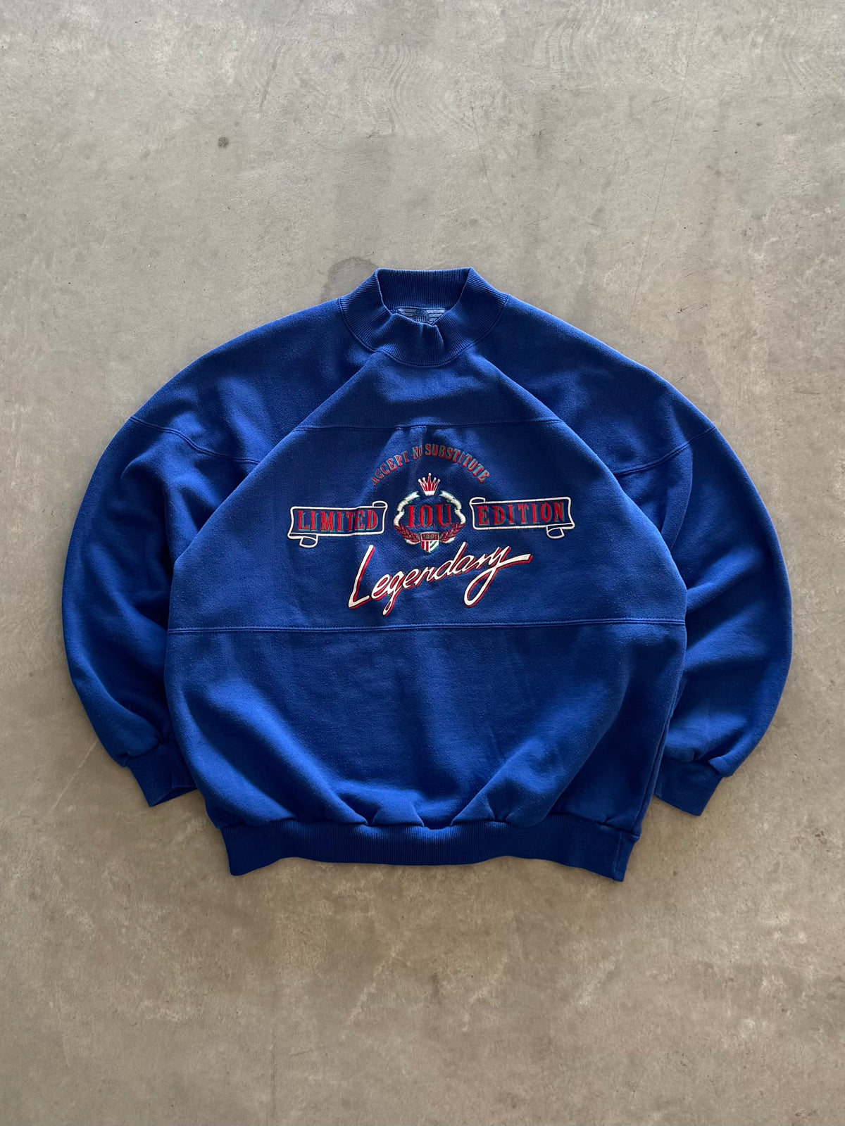 Vintage 90s Mockneck Sweatshirt - L
