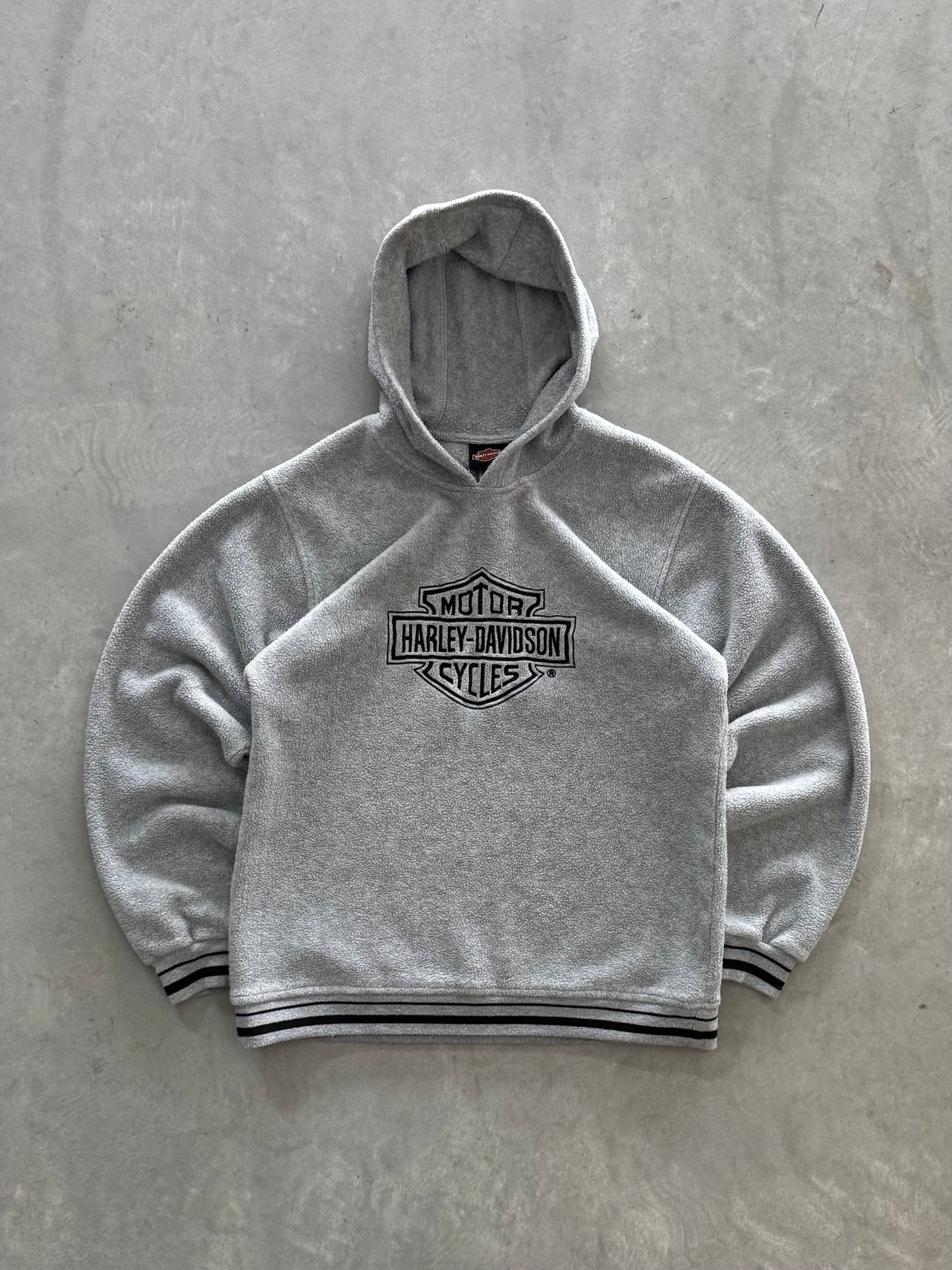 Vintage Harley Davidson Fleece Hoodie - L