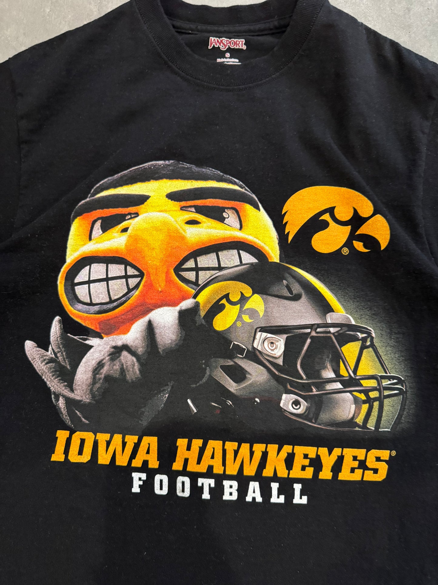 Vintage 90s Iowa Hawkeyes Football Tee - S