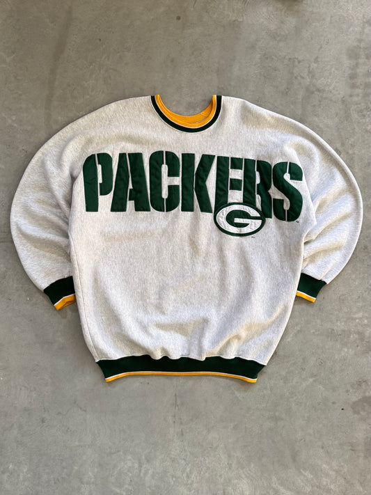Vintage Green Bay Packers Spell Out Sweatshirt - XXL