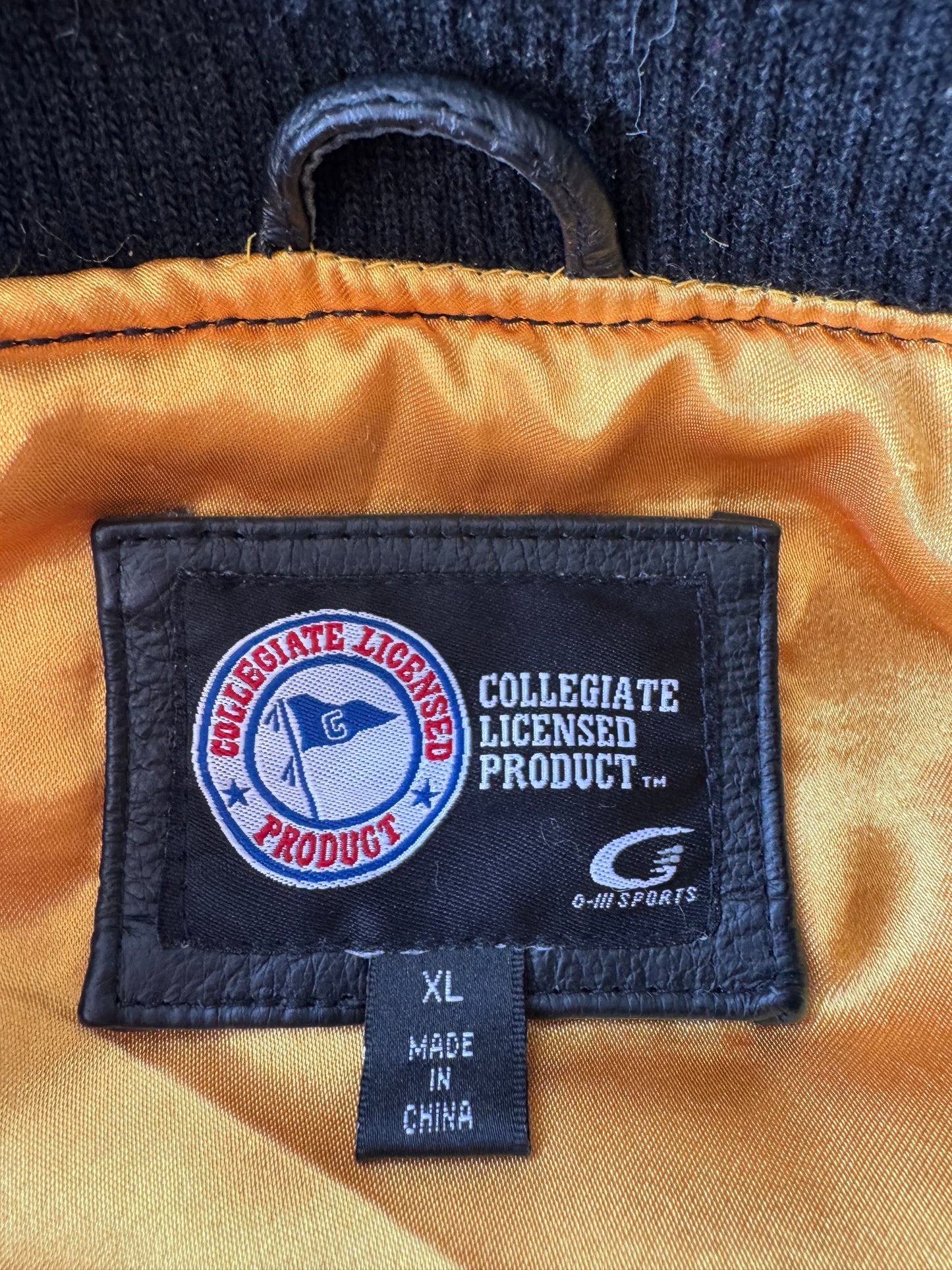 Vintage Iowa Hawkeyes Leather Jacket - XL