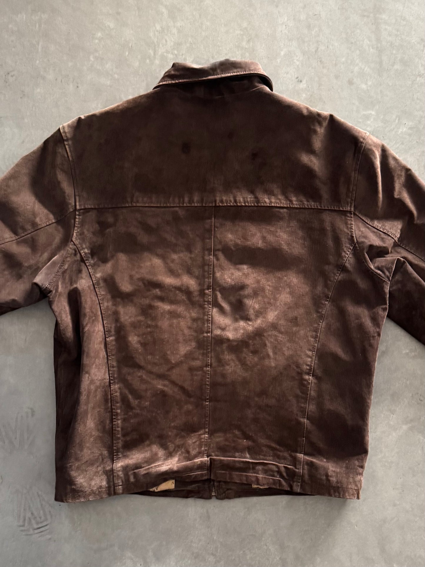 Vintage St. John’s Bay Brown Suede Leather Jacket - L