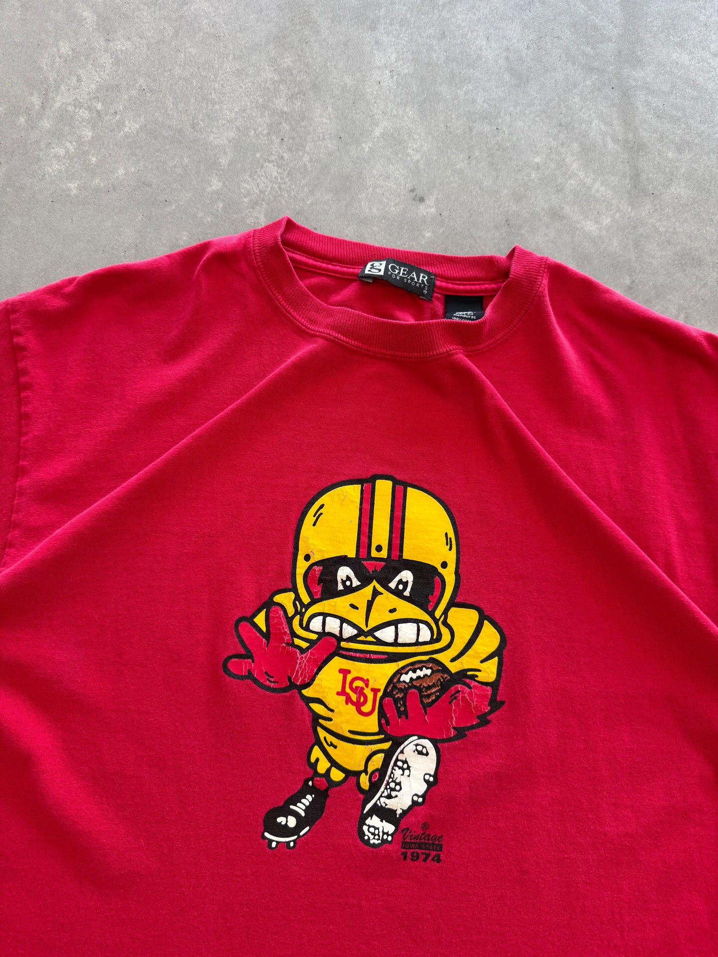 Vintage 00s Iowa State Football Tee - L