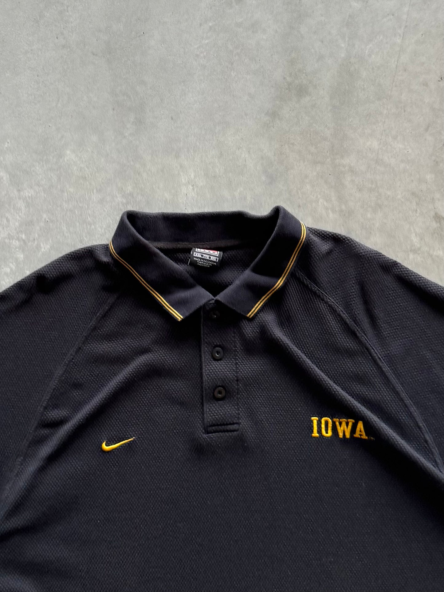 Vintage 90s Nike Iowa Hawkeyes Polo - XXL