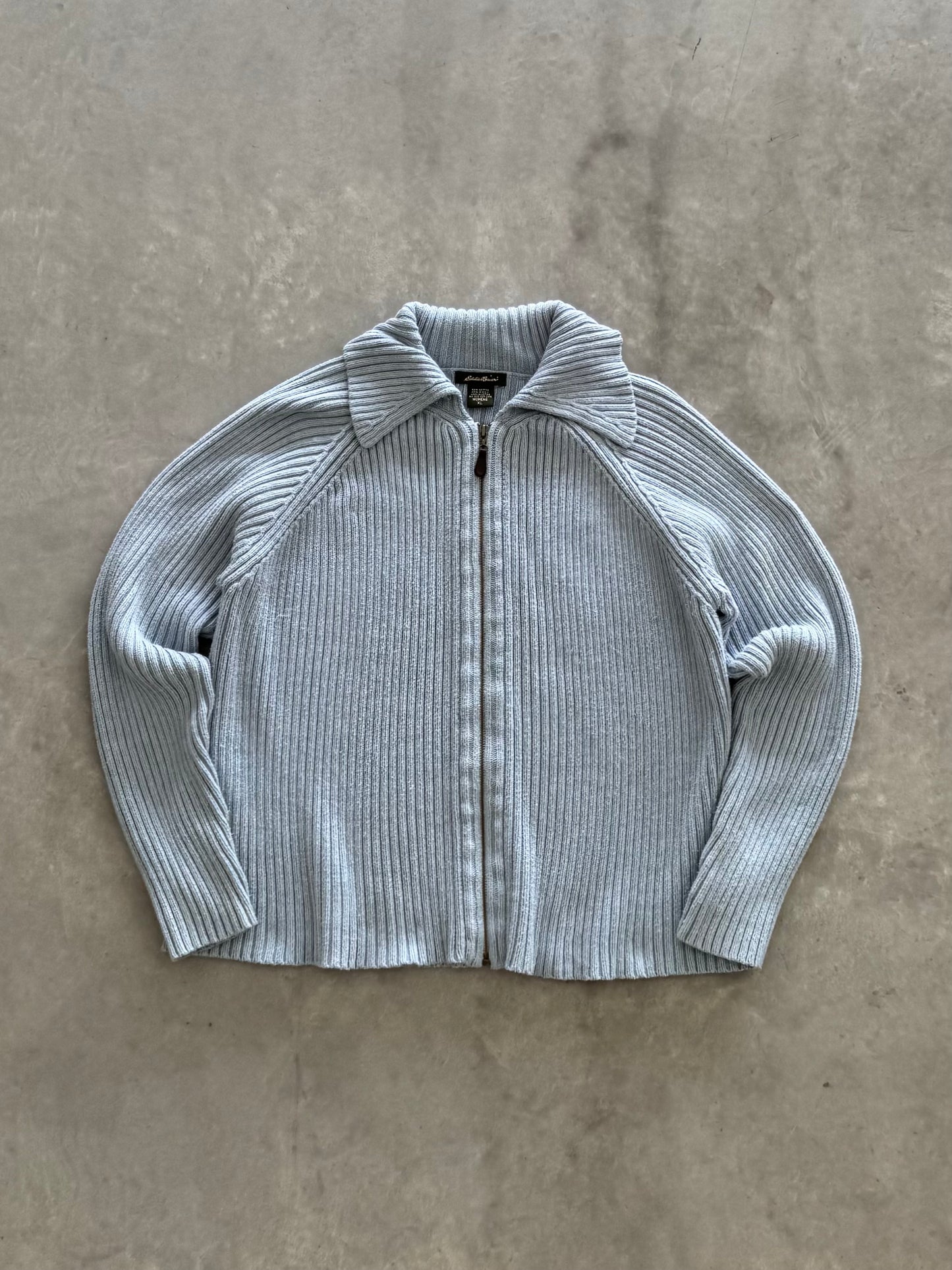 Vintage Eddie Bauer Knit Zip Up - XL