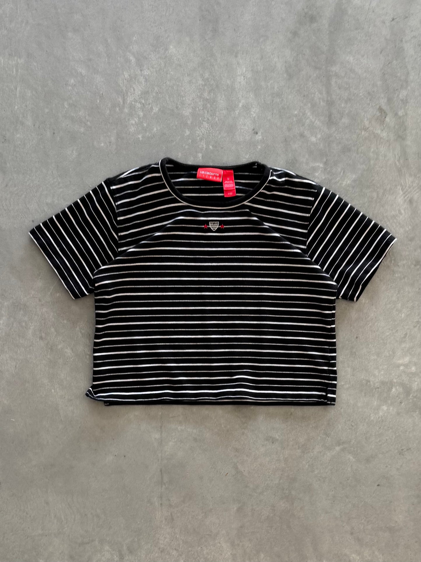 Vintage Striped Cropped Women’s Tee - M