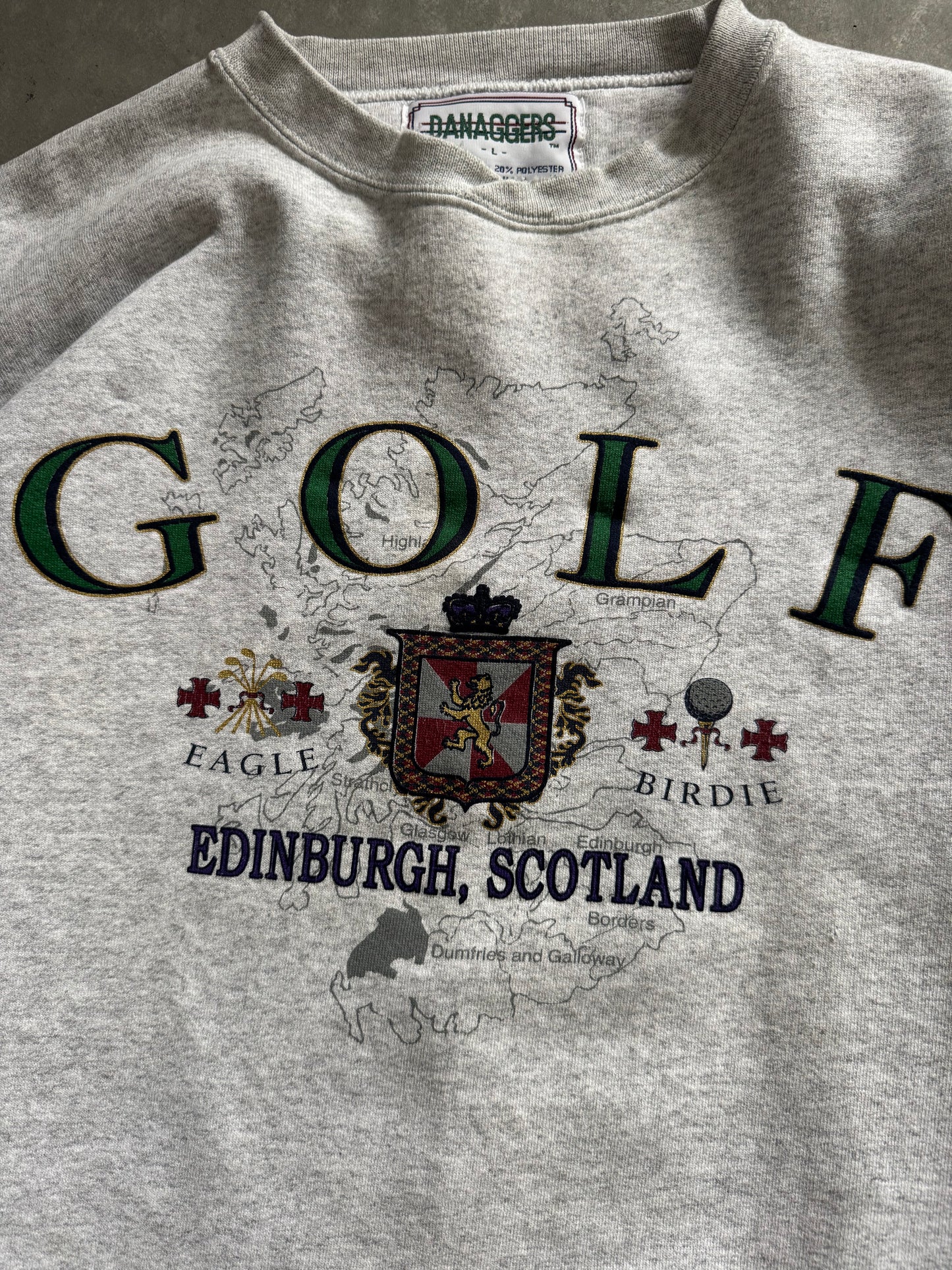 Vintage 90s Golf Scotland Sweatshirt - L