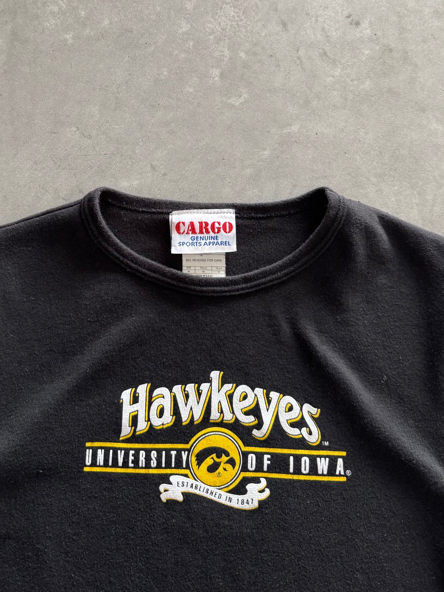 Vintage Iowa Hawkeyes Women’s Baby Tee - M