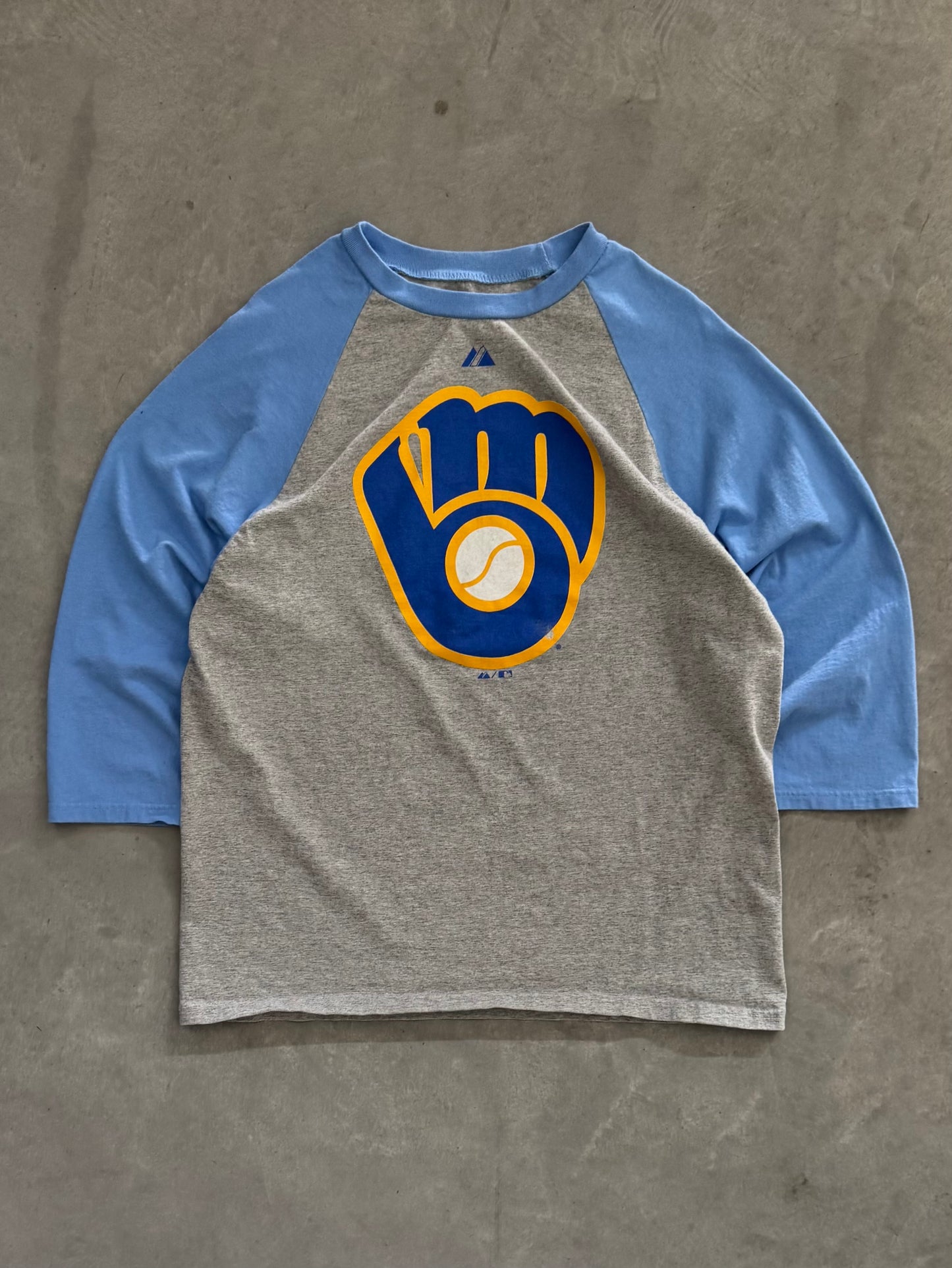 Vintage Milwaukee Brewers 3/4 Sleeve Tee - L
