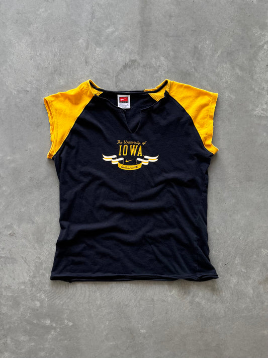 Vintage 90s Nike Iowa Hawkeyes Baby Tee - L