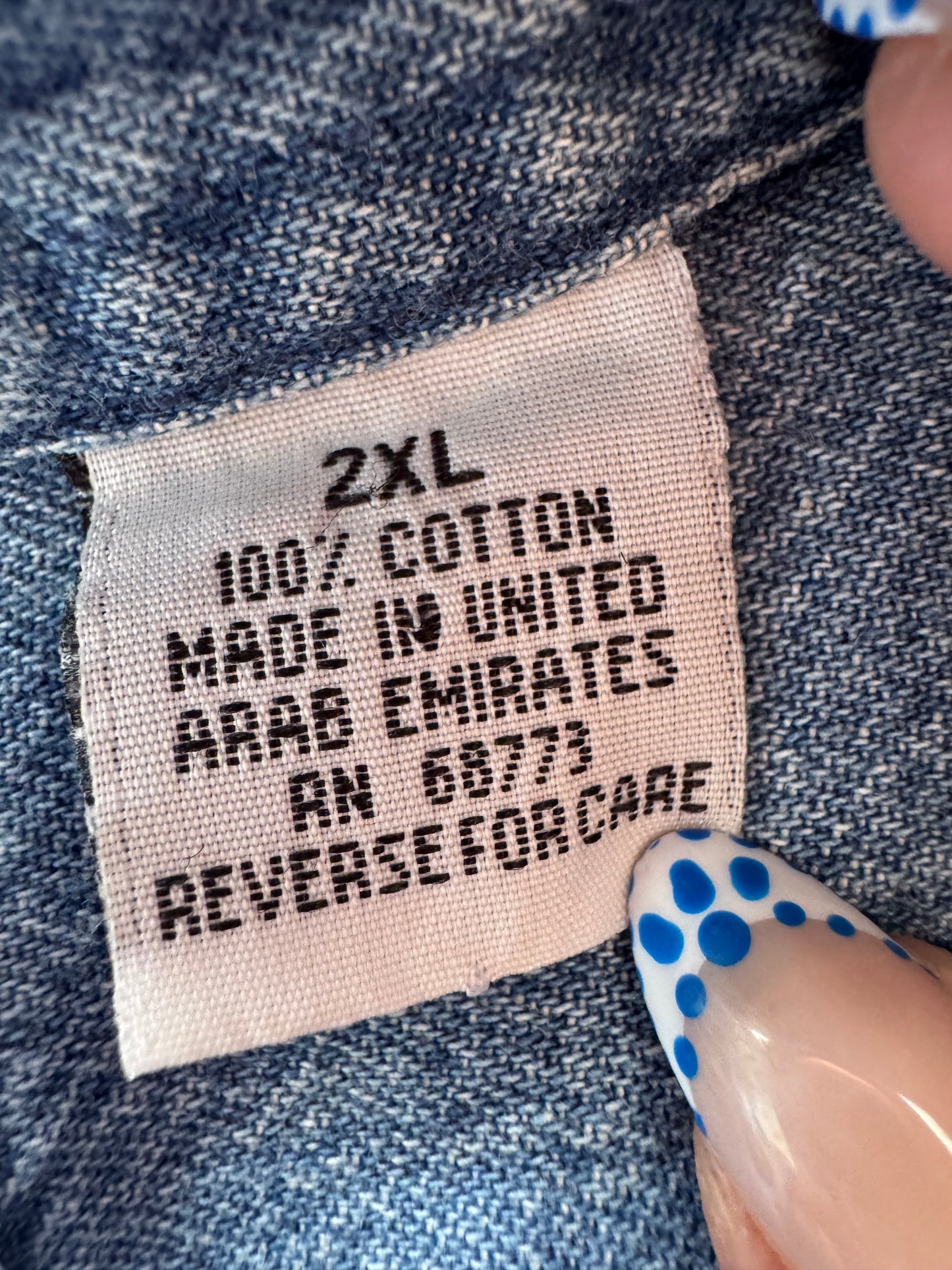 Vintage Nascar Denim Button Up - XXL