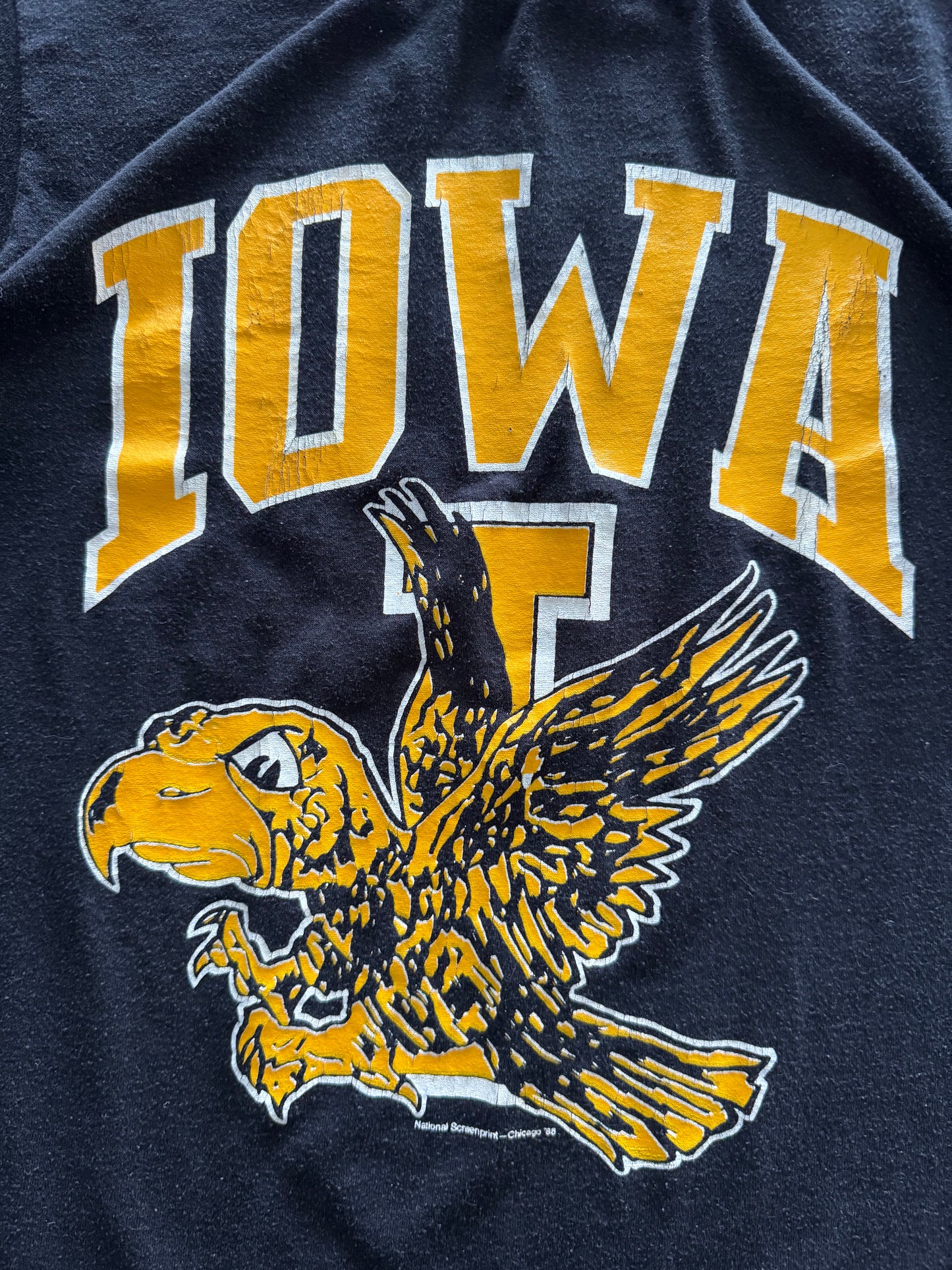 Vintage 1988 Iowa Hawkeyes Tee - M