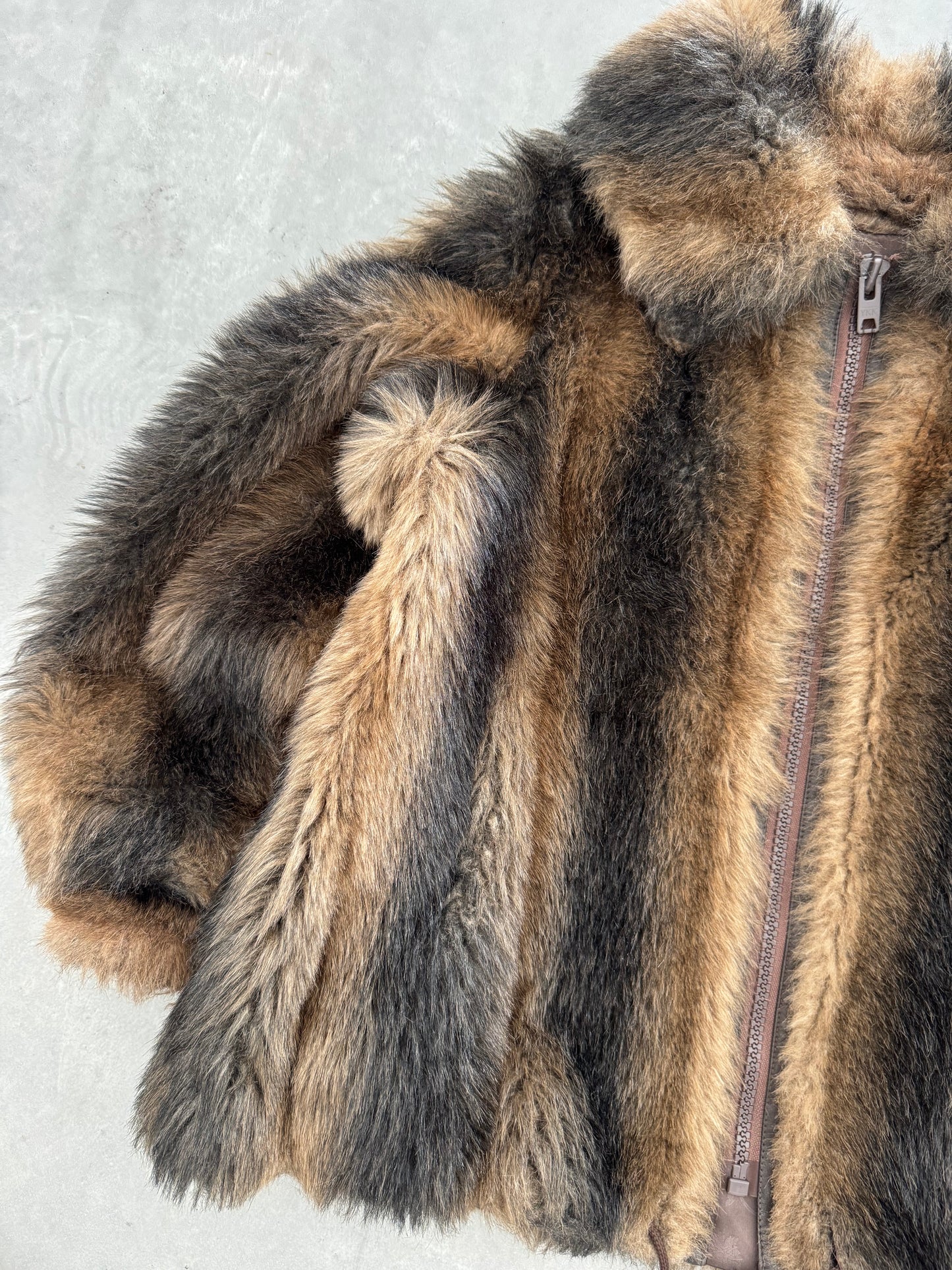 Vintage 1960s New York Hillmoor Faux Fur Coat - L