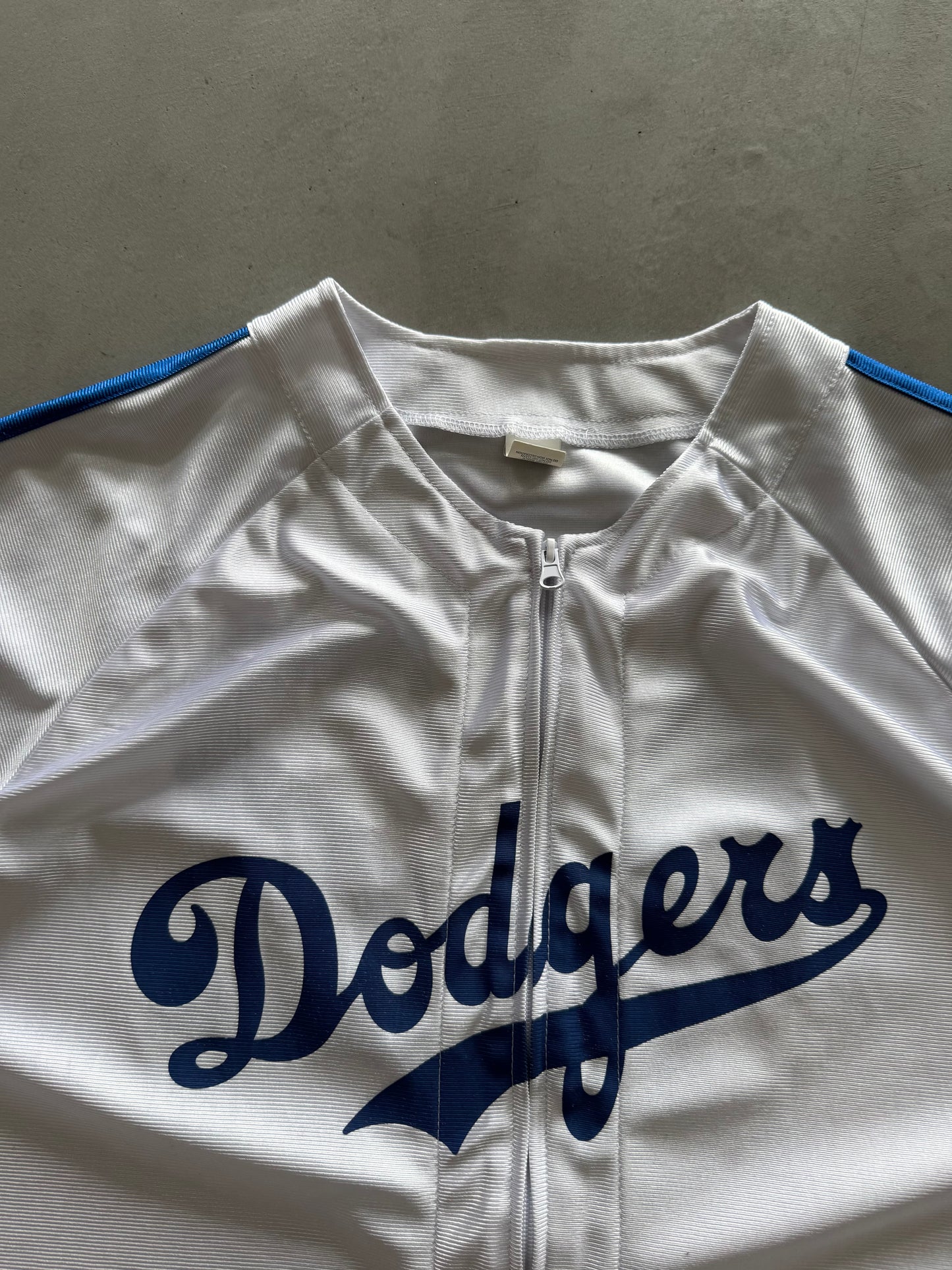 Vintage Zip Up Los Angeles Dodgers Jackie Robinson Jersey - XL