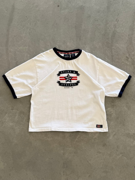 Vintage 4th of July Cropped Tee - M