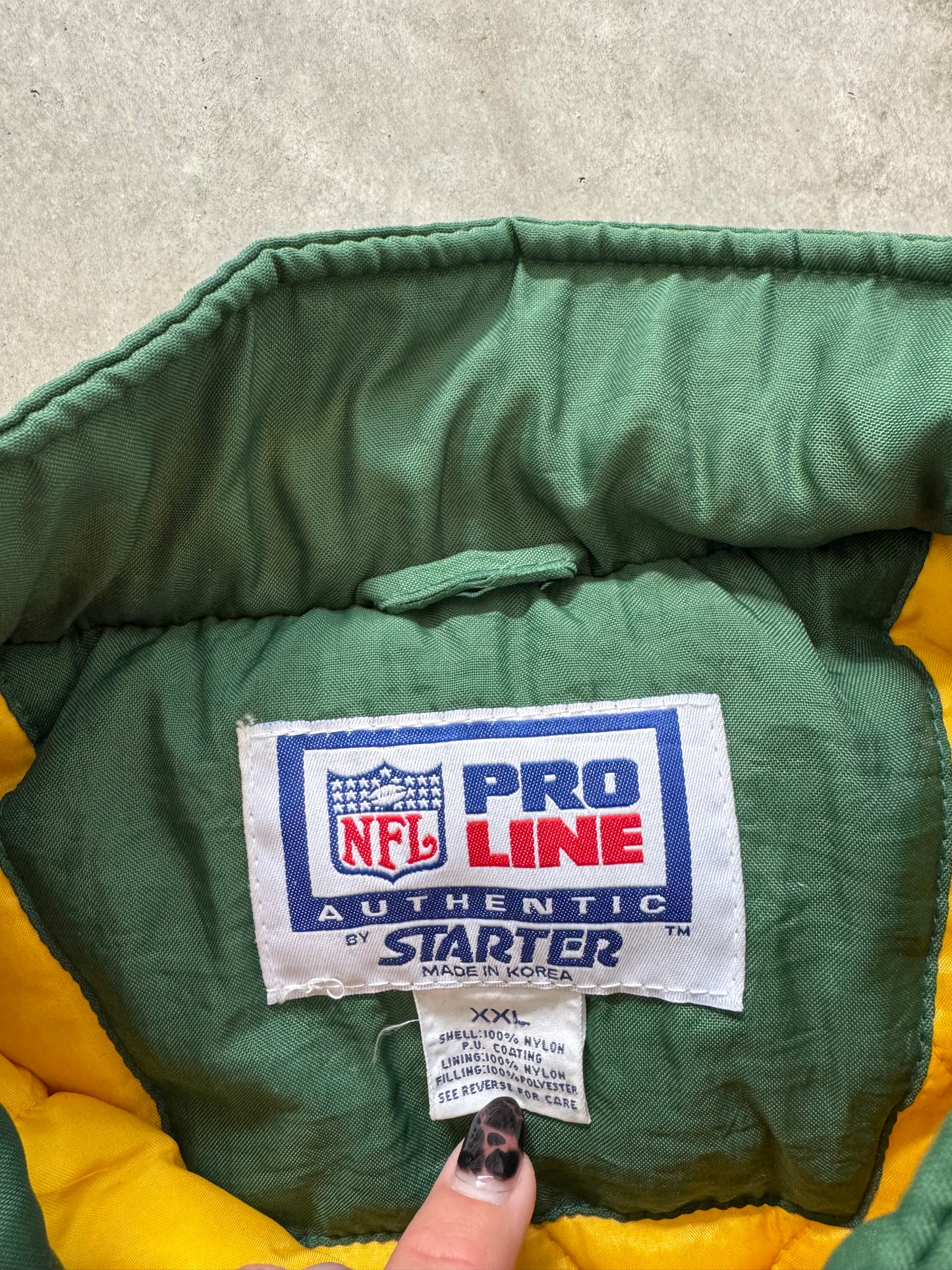 Vintage Starter Green Bay Packers Coat - XXL