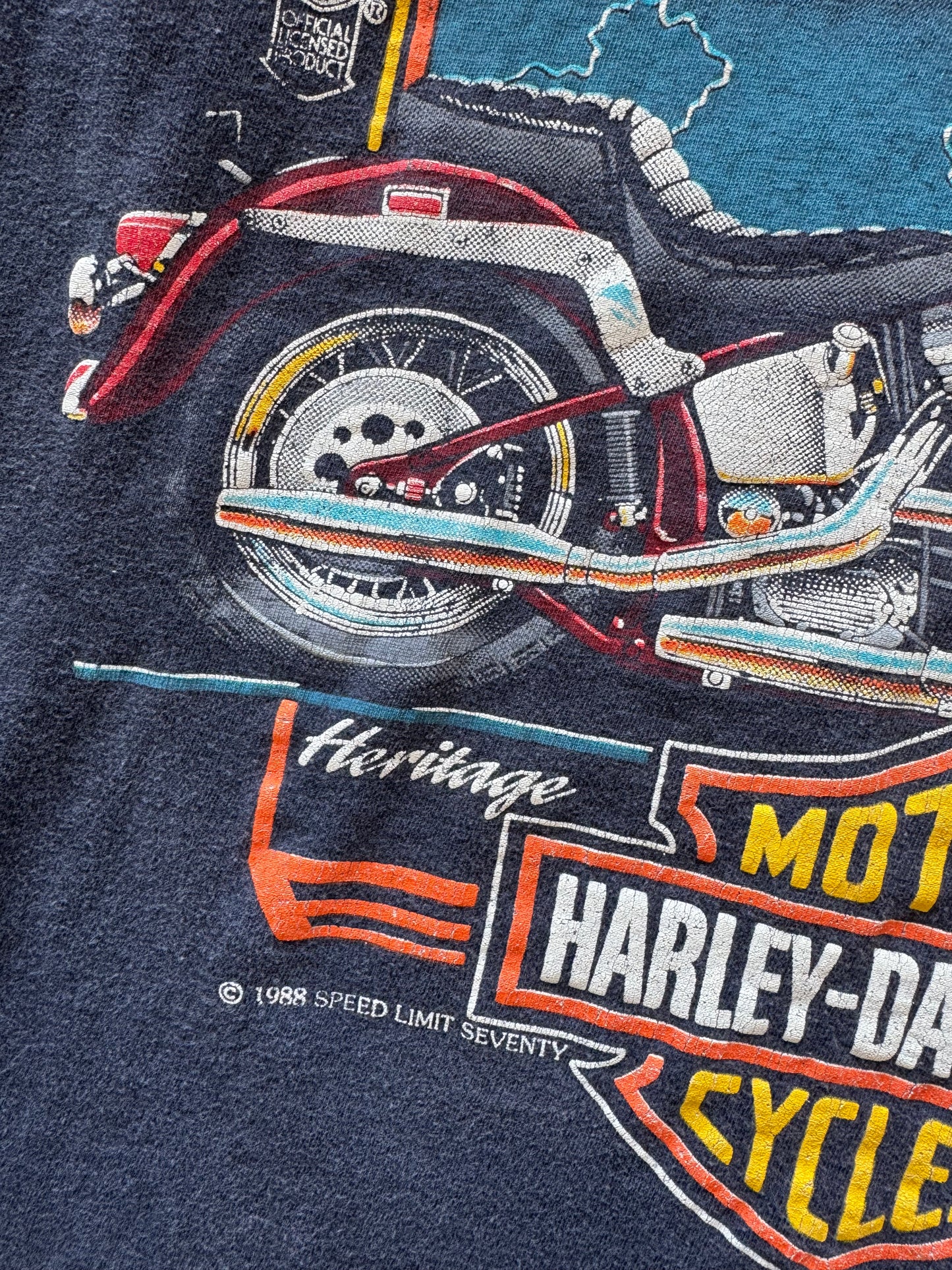 Vintage 1988 Harley Davidson Real Steel Tee - L