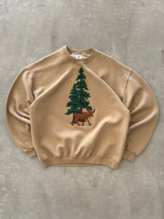 Vintage Moose Sweatshirt - L
