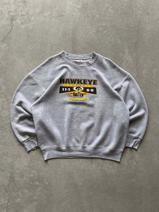 Vintage 00s Iowa Hawkeyes Big Ten Champions Sweatshirt - XXL
