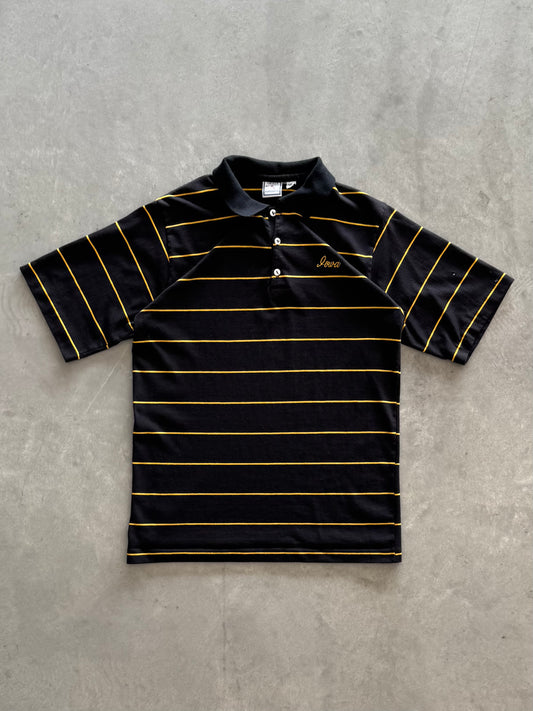 Vintage 80s Iowa Hawkeyes Striped Polo - M