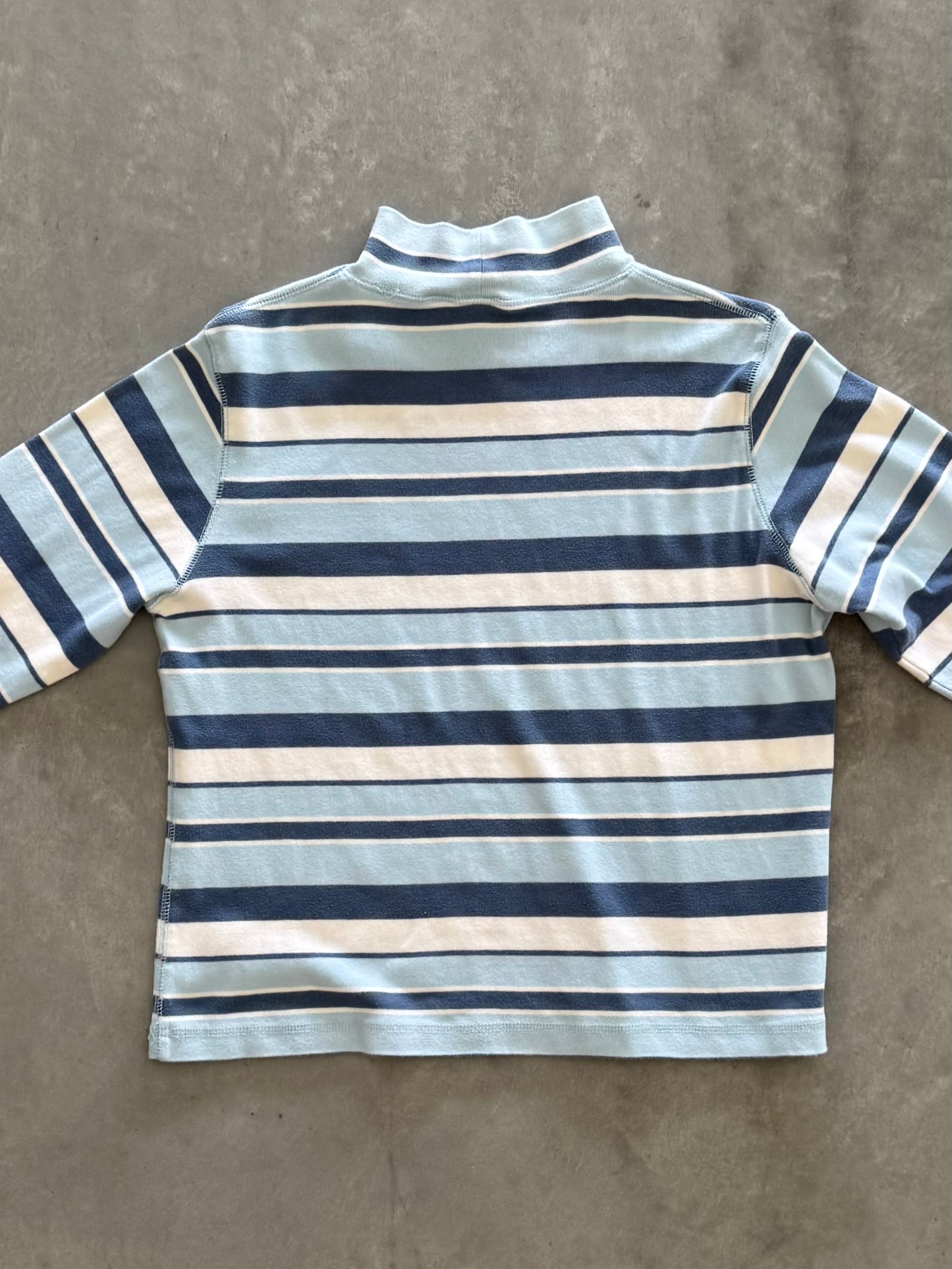 Vintage Women’s Striped Mock Neck Long Sleeve - XL