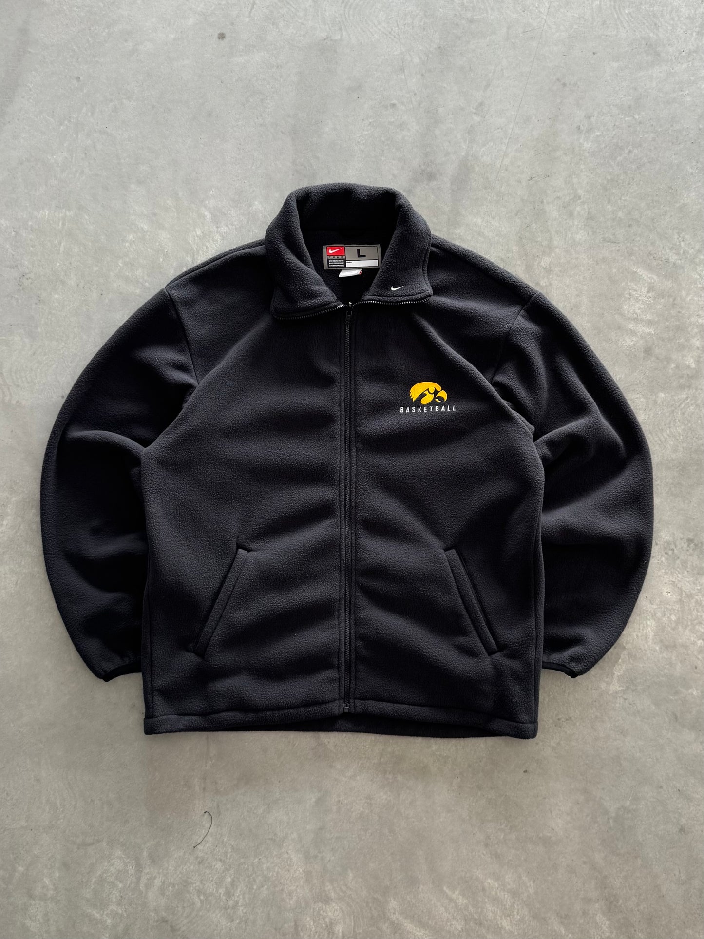 Vintage 90s Nike Iowa Hawkeyes Basketball Fleece - L