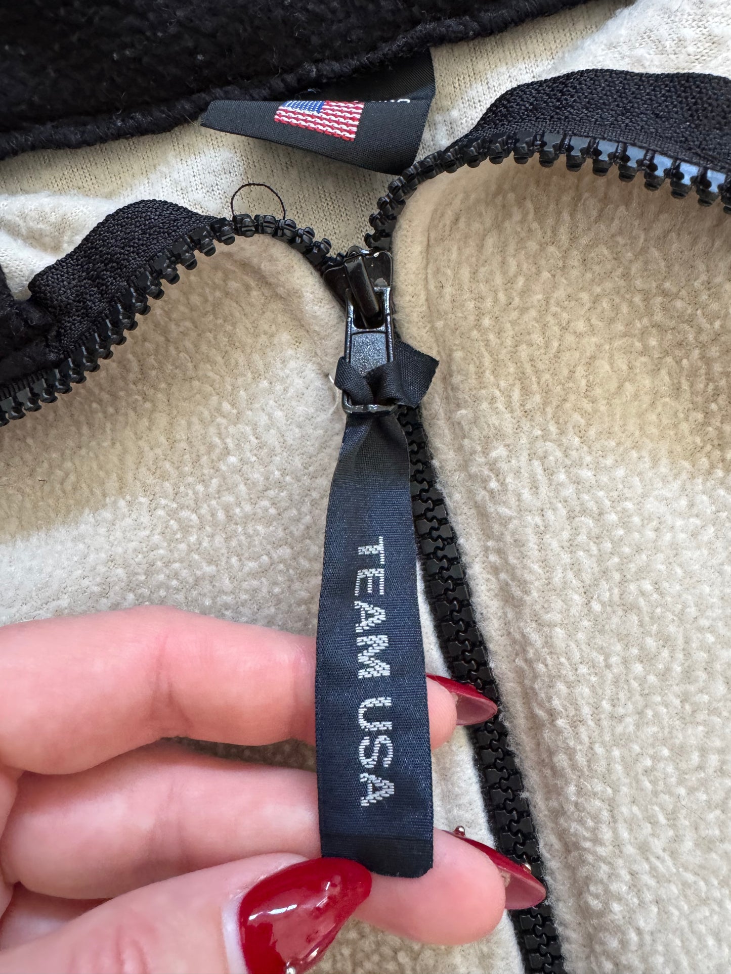 Vintage Team USA Fleece Zip Up - M