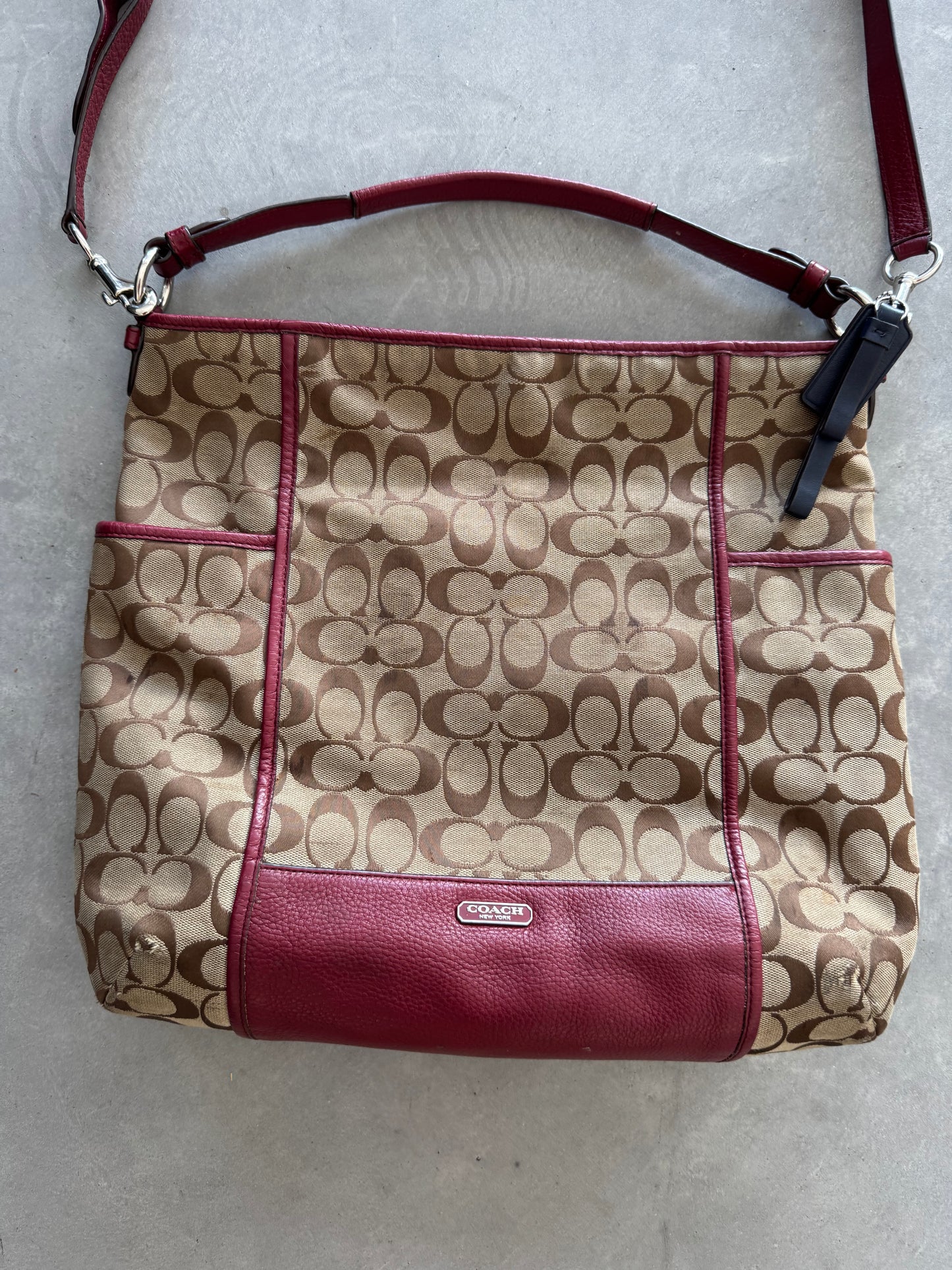 Vintage Coach Park Signature Hobo Bag