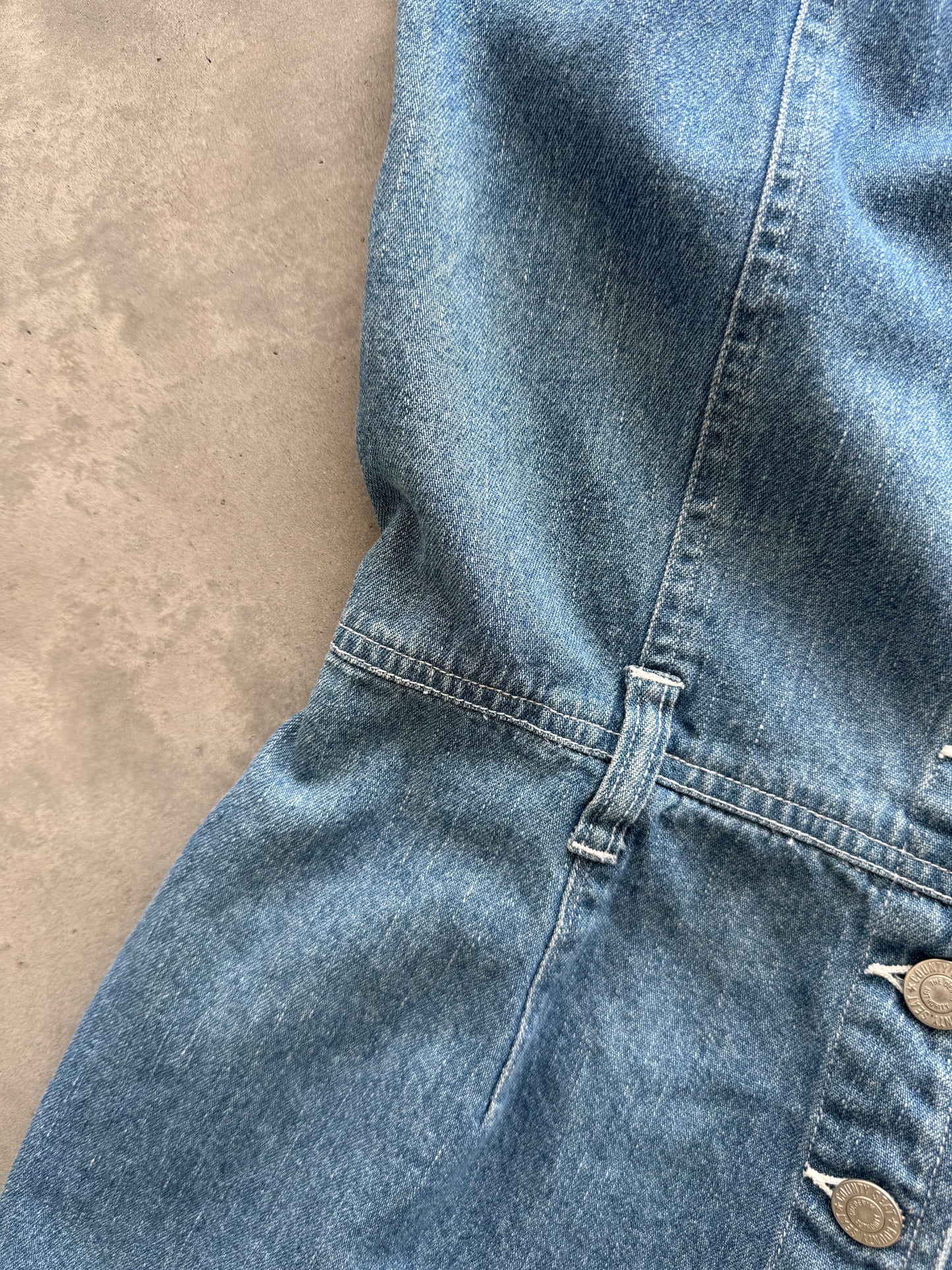 Vintage Jeanswear Denim Romper - M