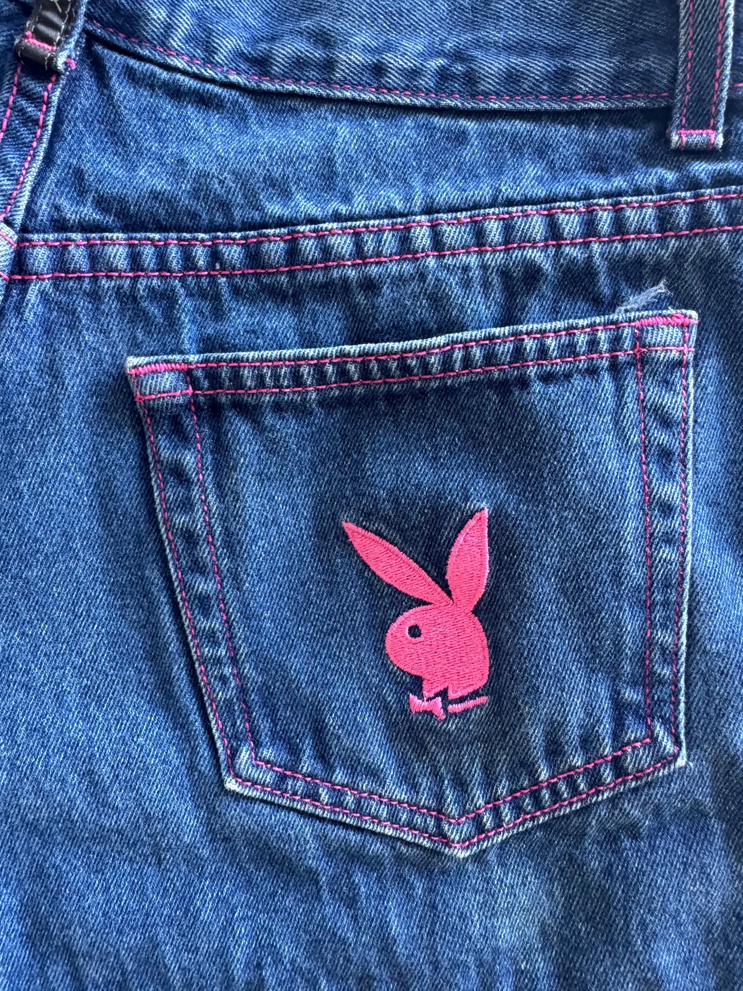 Vintage Playboy Denim Shorts - 26x2.5