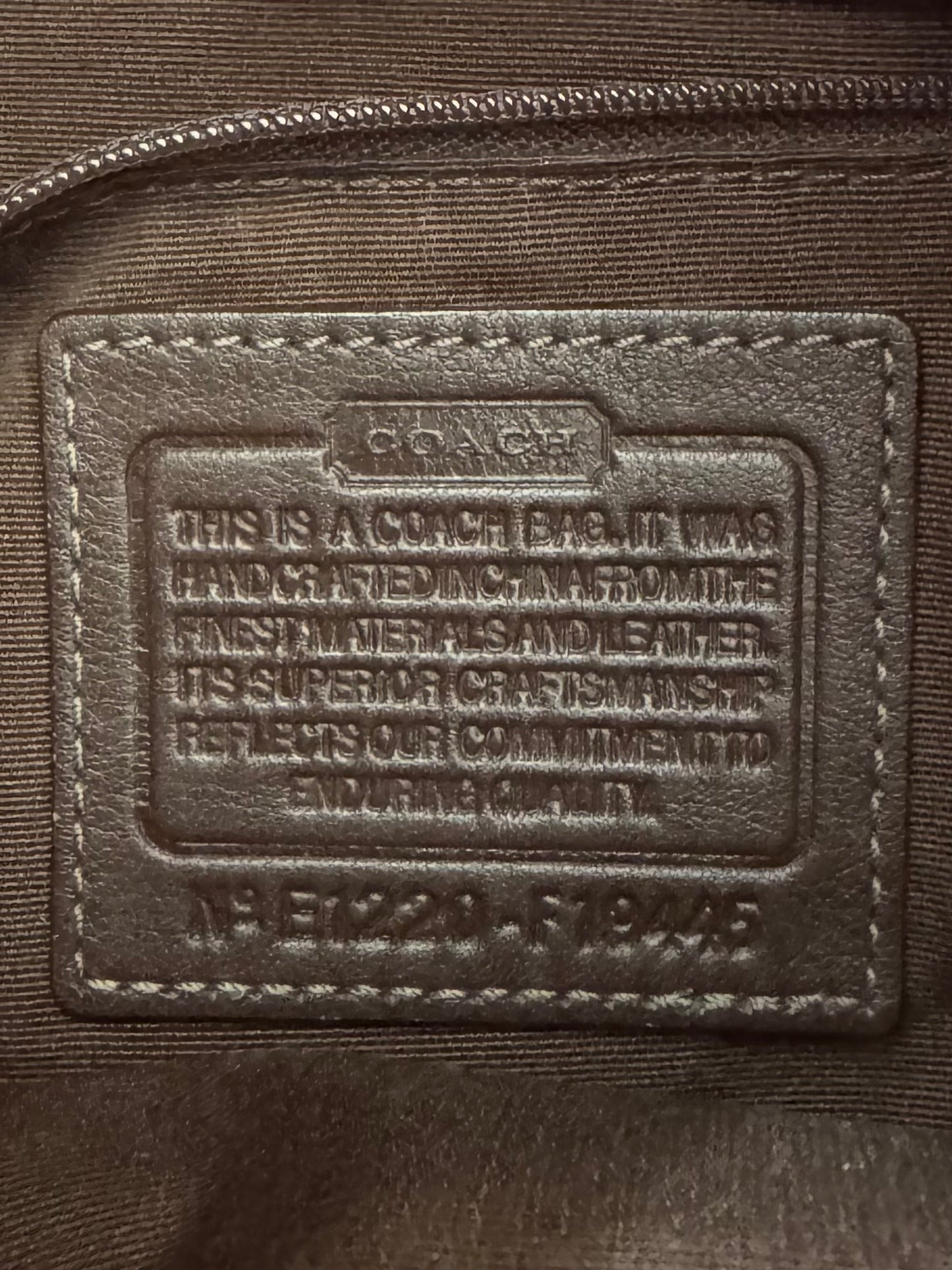 Vintage Coach Soho Signature Shoulder Bag