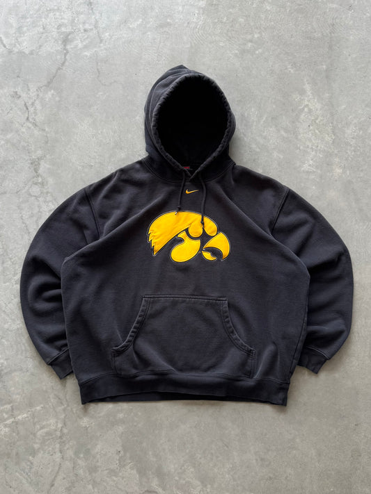 Vintage 90s Nike Iowa Hawkeyes Hoodie - XL