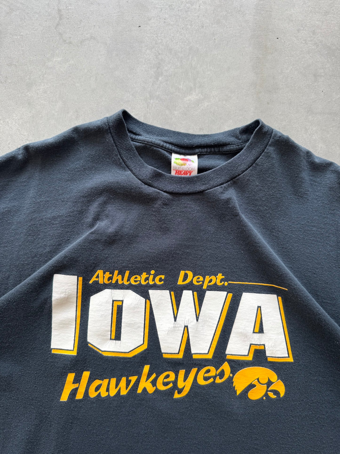 Vintage Iowa Hawkeyes Athletic Dept. Tee - XL