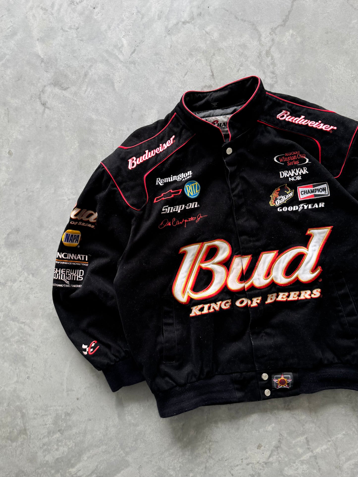 Vintage Budweiser King of Beers Nascar Jacket - XL