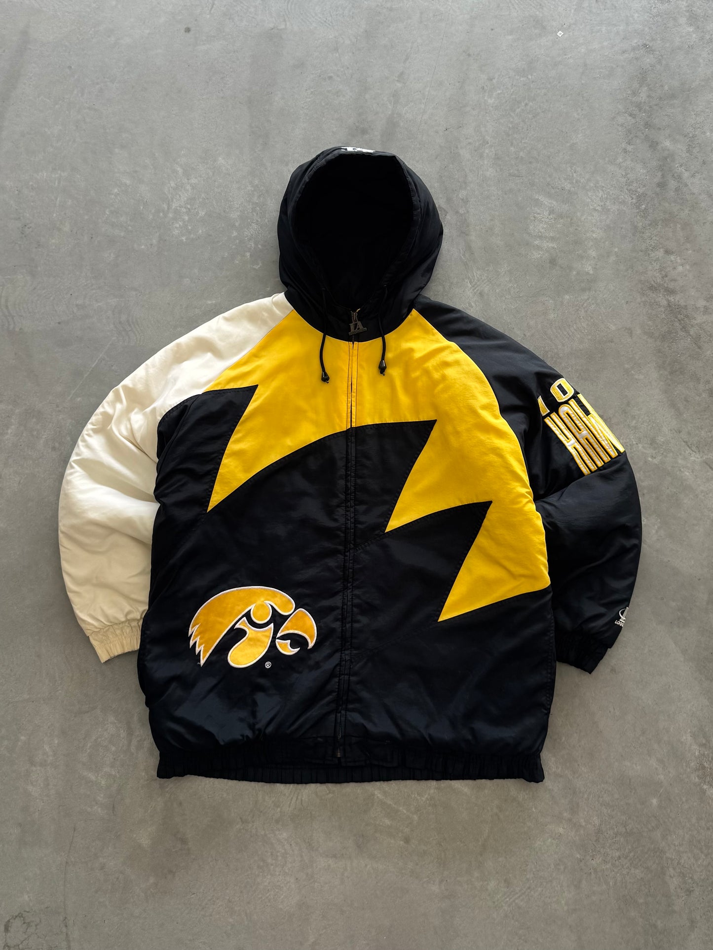 Vintage 90s Iowa Hawkeyes Coat - L