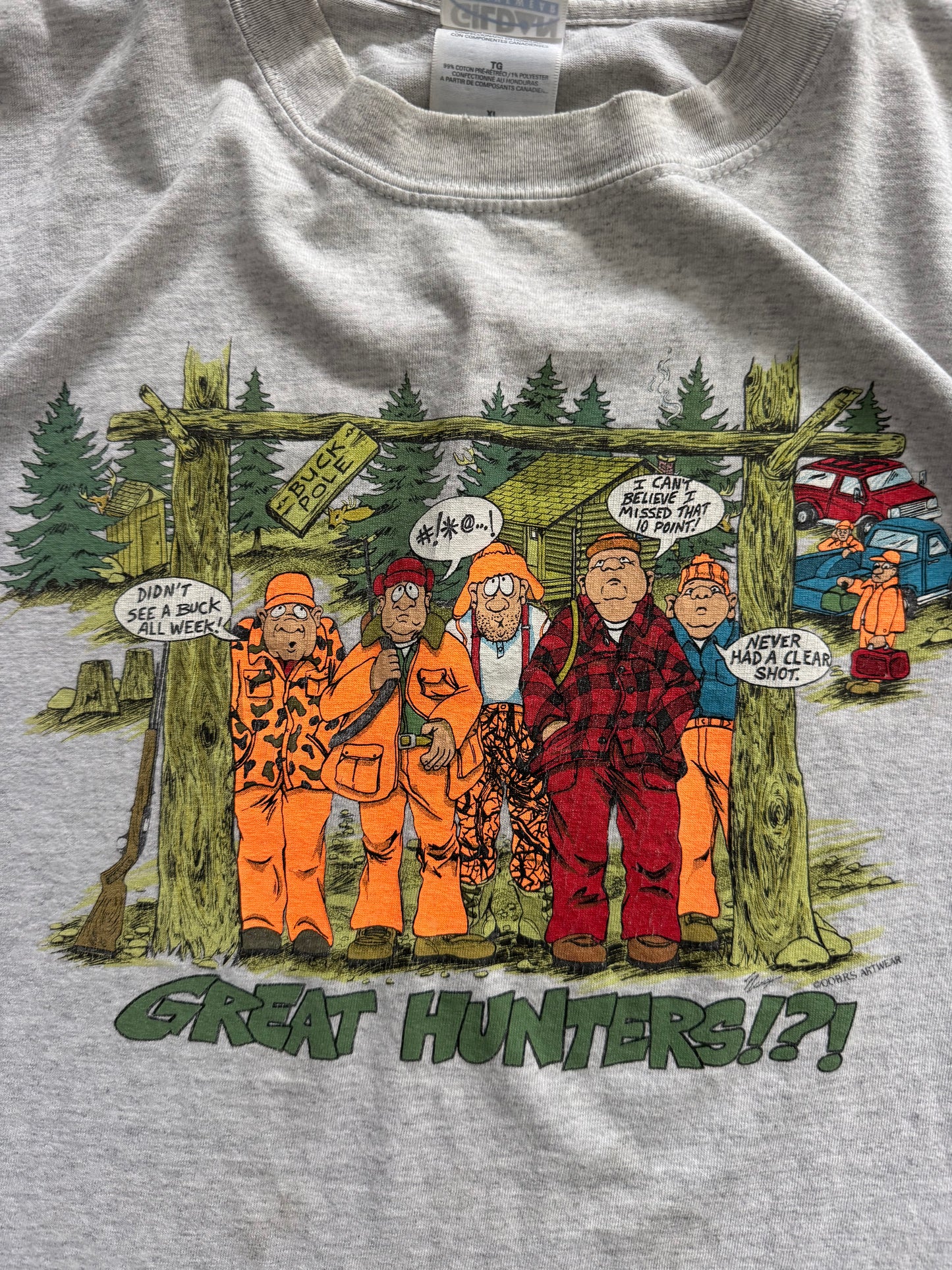 Vintage Hunting Funny Tee - XL