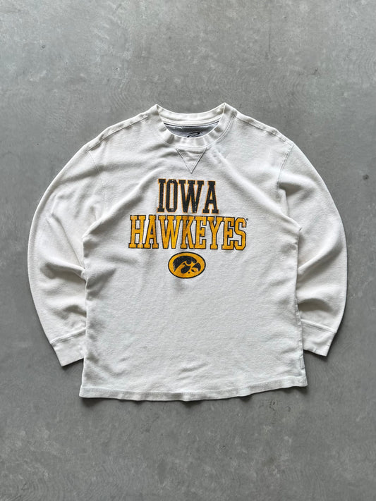 Vintage Iowa Hawkeyes Waffle Knit Longsleeve - M