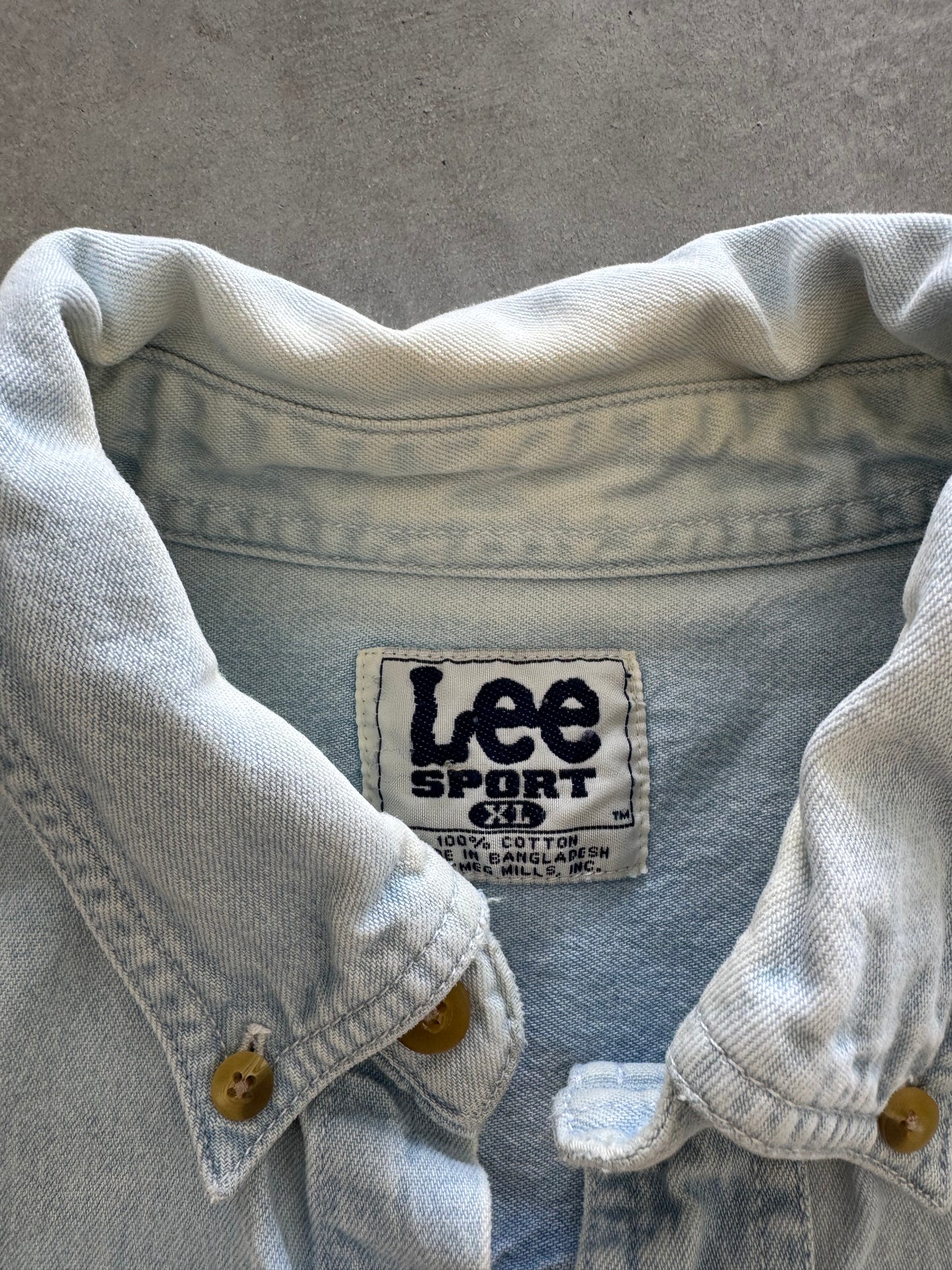 Vintage 90s Iowa State Lee Denim Button Down - XL
