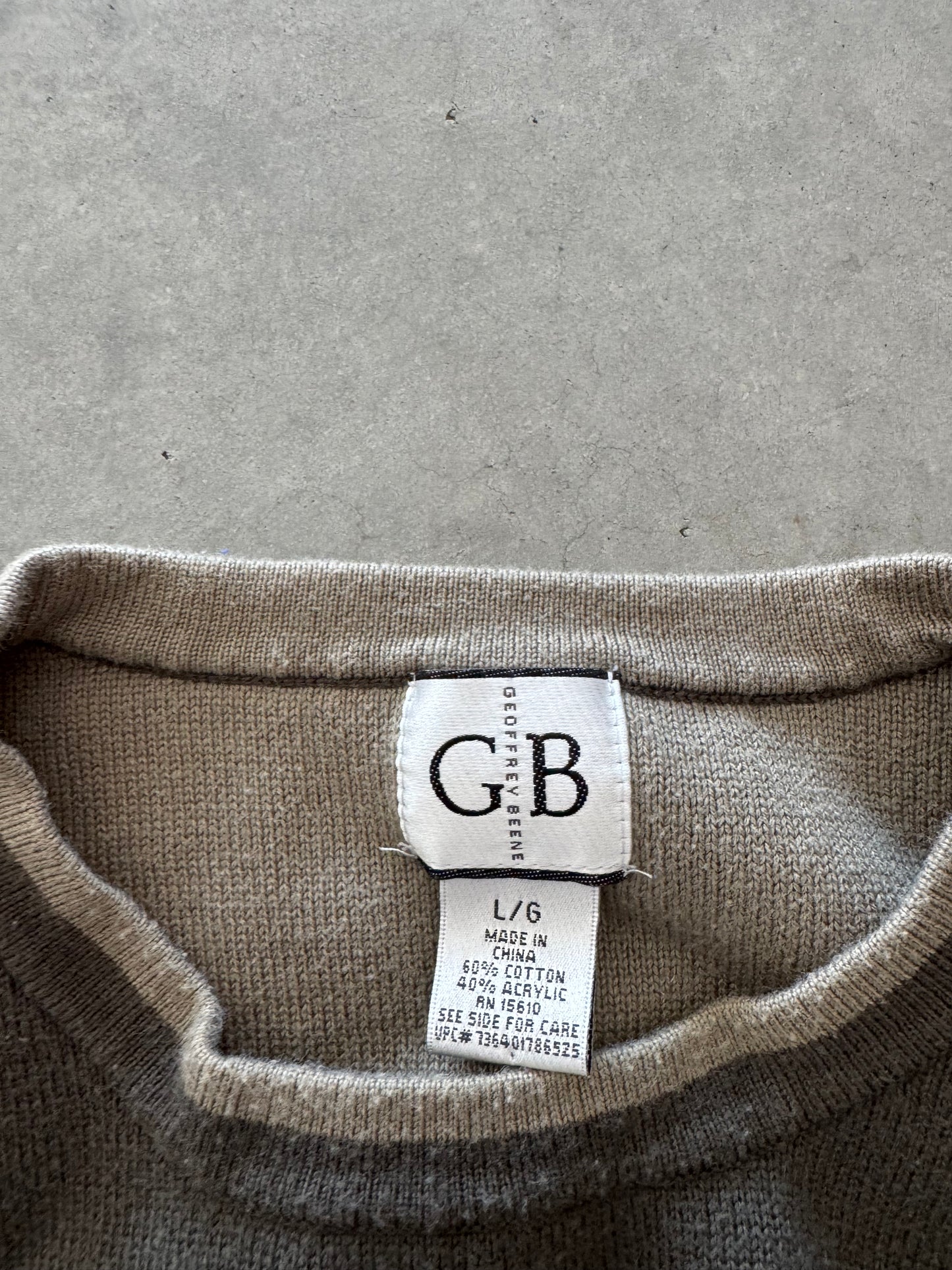 Vintage Olive Green Long Sleeve - L