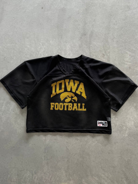 Vintage Iowa Hawkeyes Cropped Mesh Jersey - L