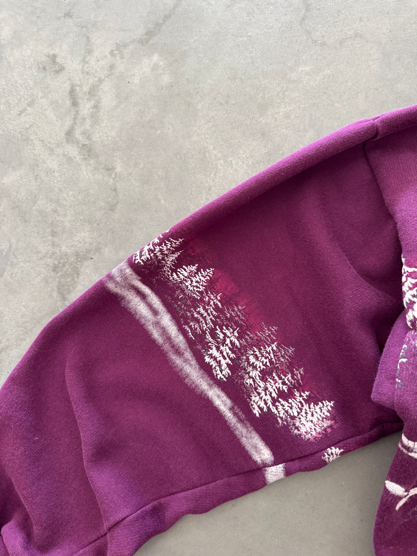 Vintage Winter Scene Sweatshirt - XL