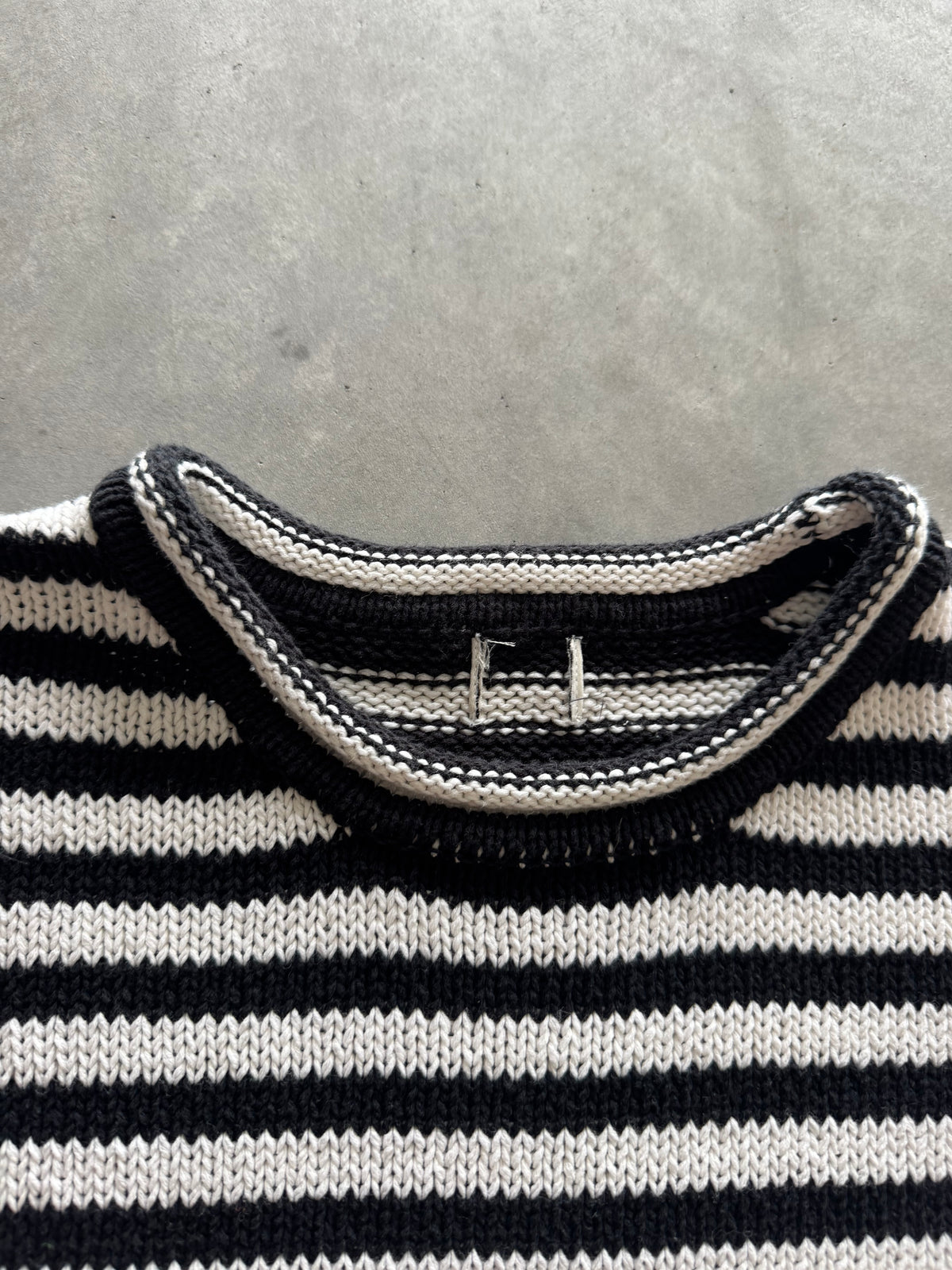 Striped Knit Women’s Sweater - M