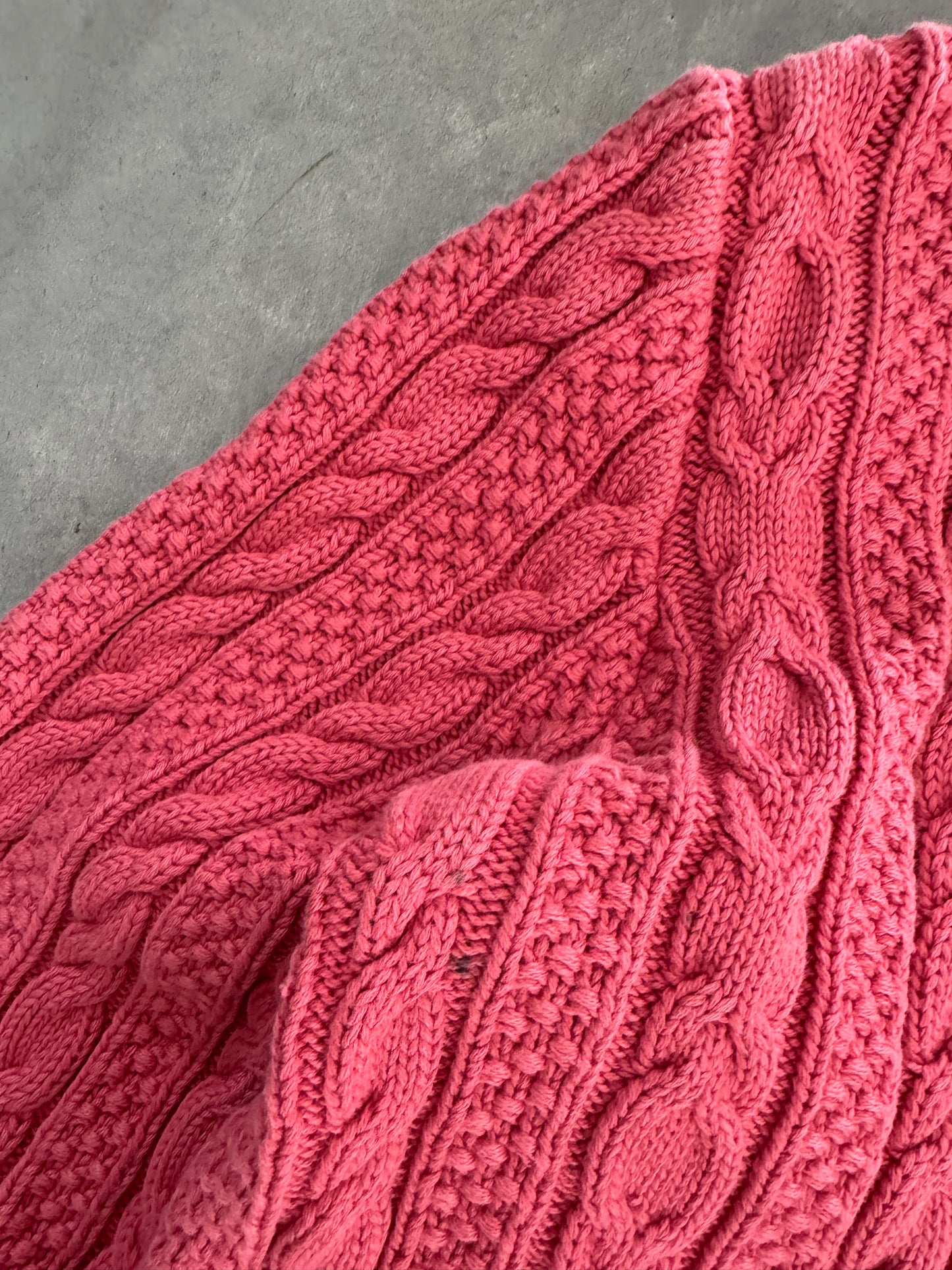 Vintage L.L. Bean Cable Knit Cardigan - XS