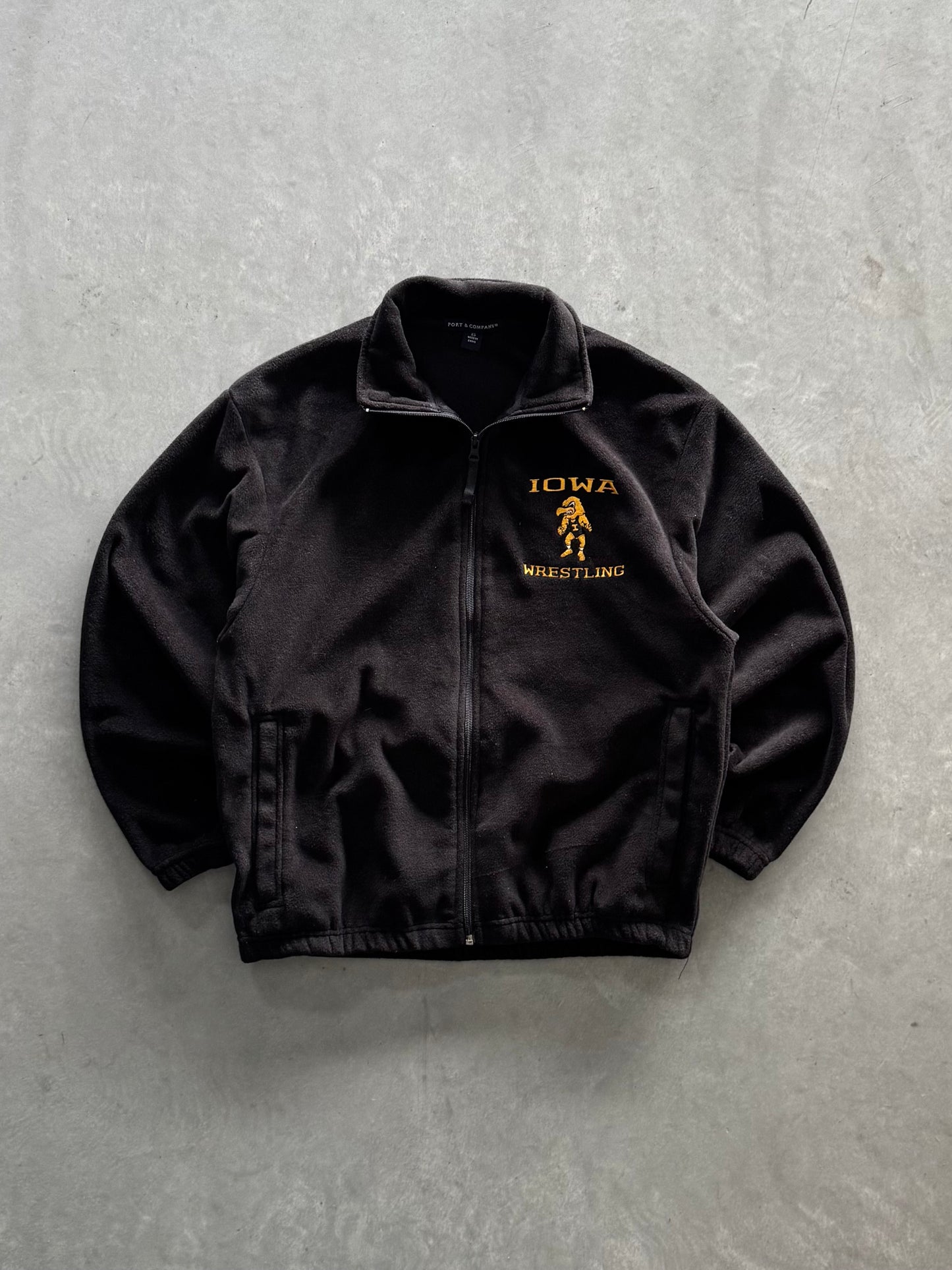Vintage Iowa Hawkeyes Wrestling Fleece Zip Up - XS