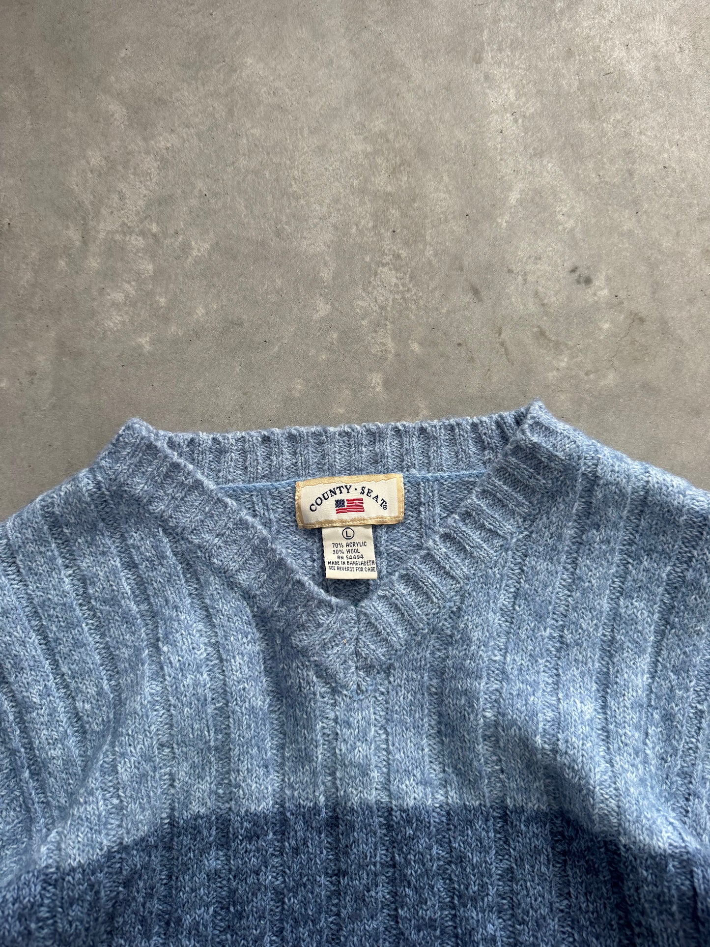 Vintage Striped Women’s Sweater - L