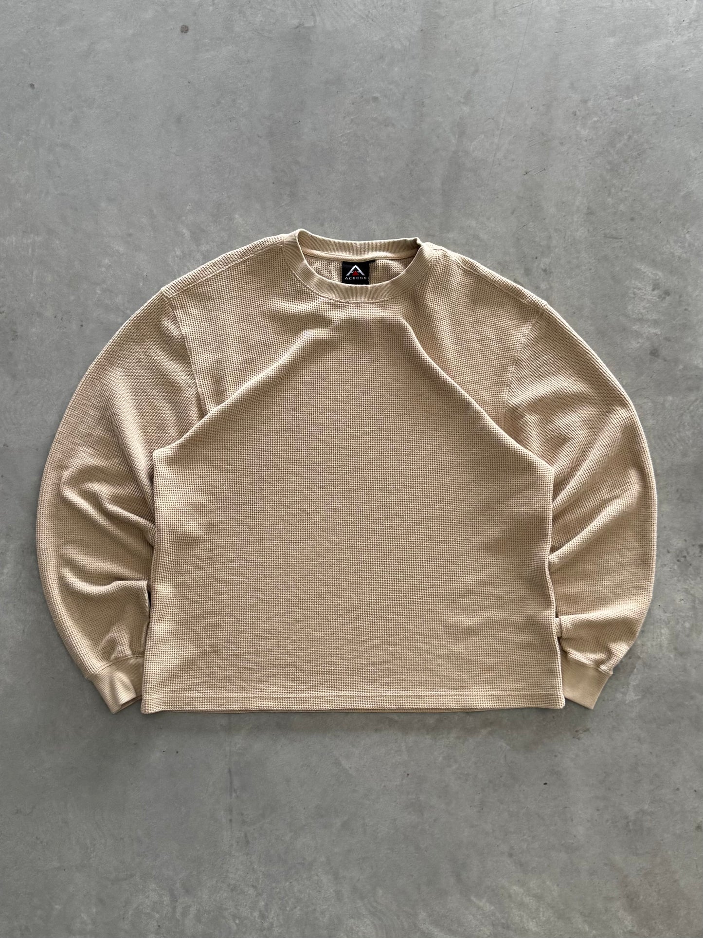 Vintage Waffle Knit Long Sleeve - XXL